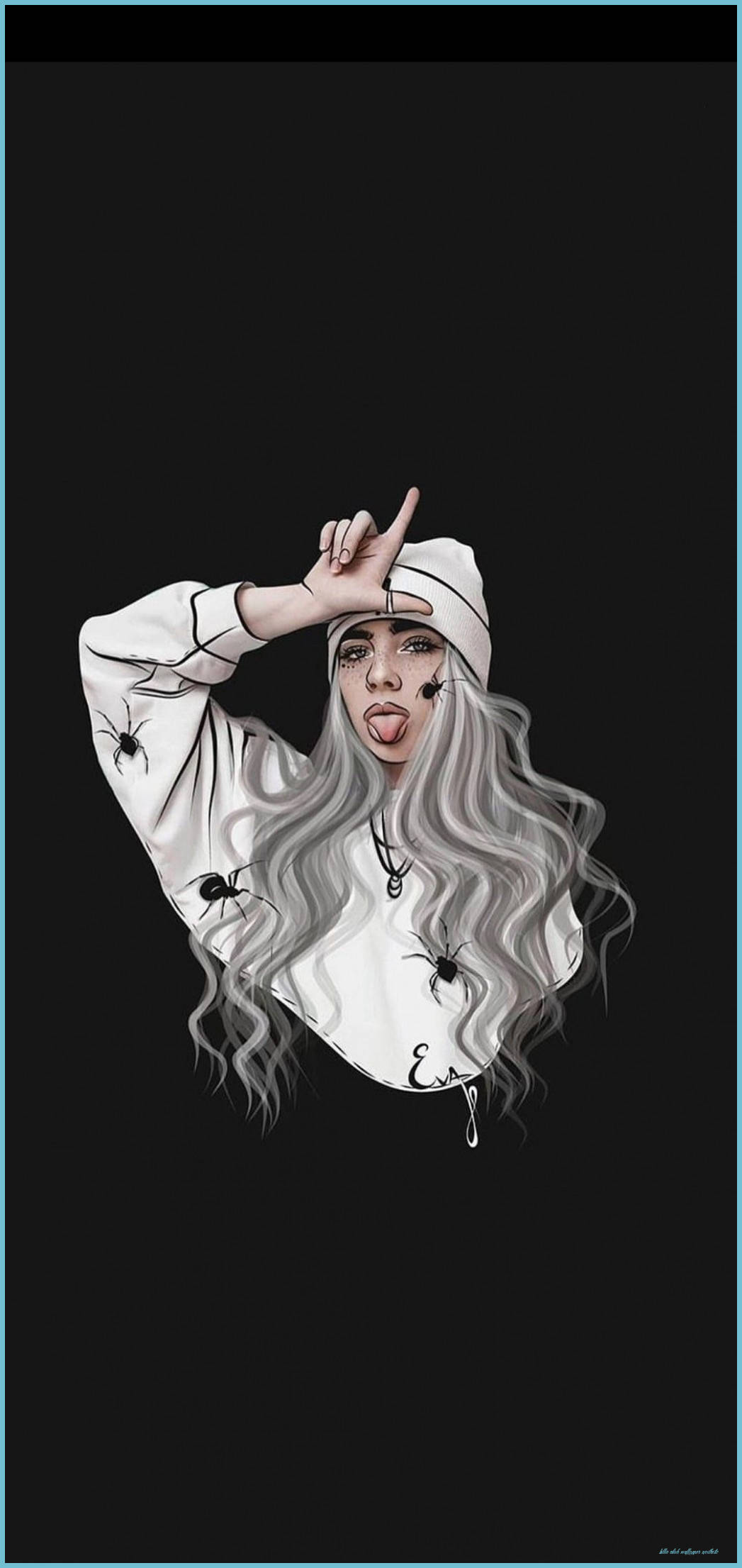 Cute Tomboy Mahabang Puting Buhok Wallpaper