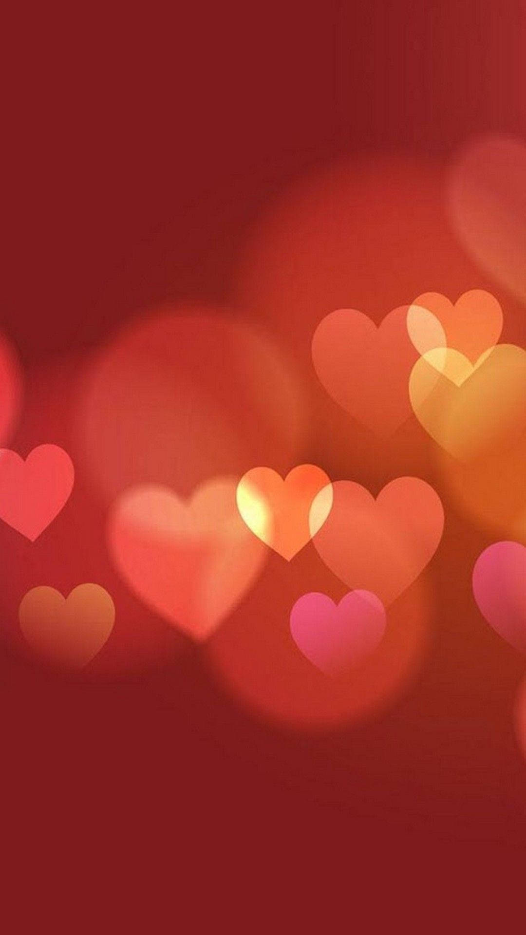 Mga Puso na Kumikislap para sa Araw ng mga Puso Wallpaper
