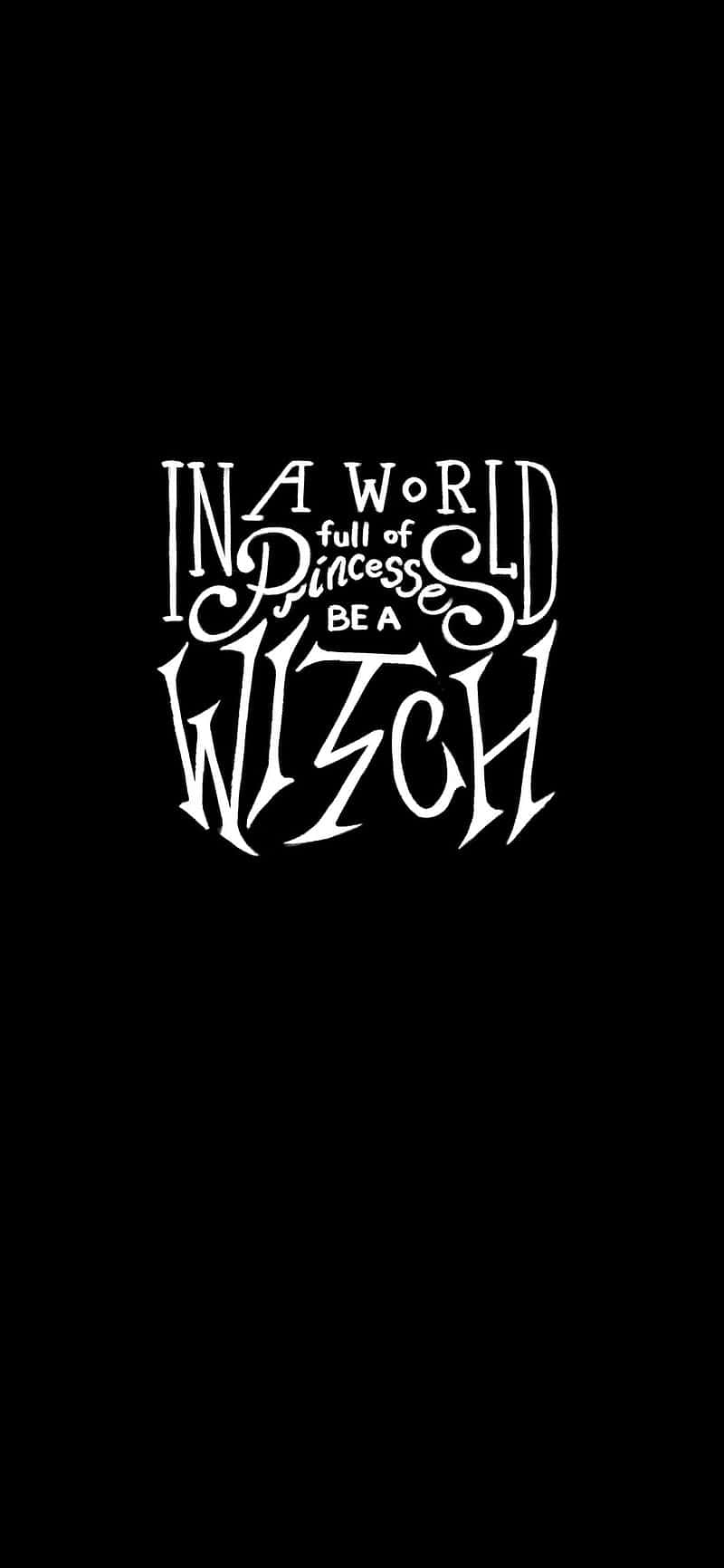 Cute Witchy Typography Wallpaper