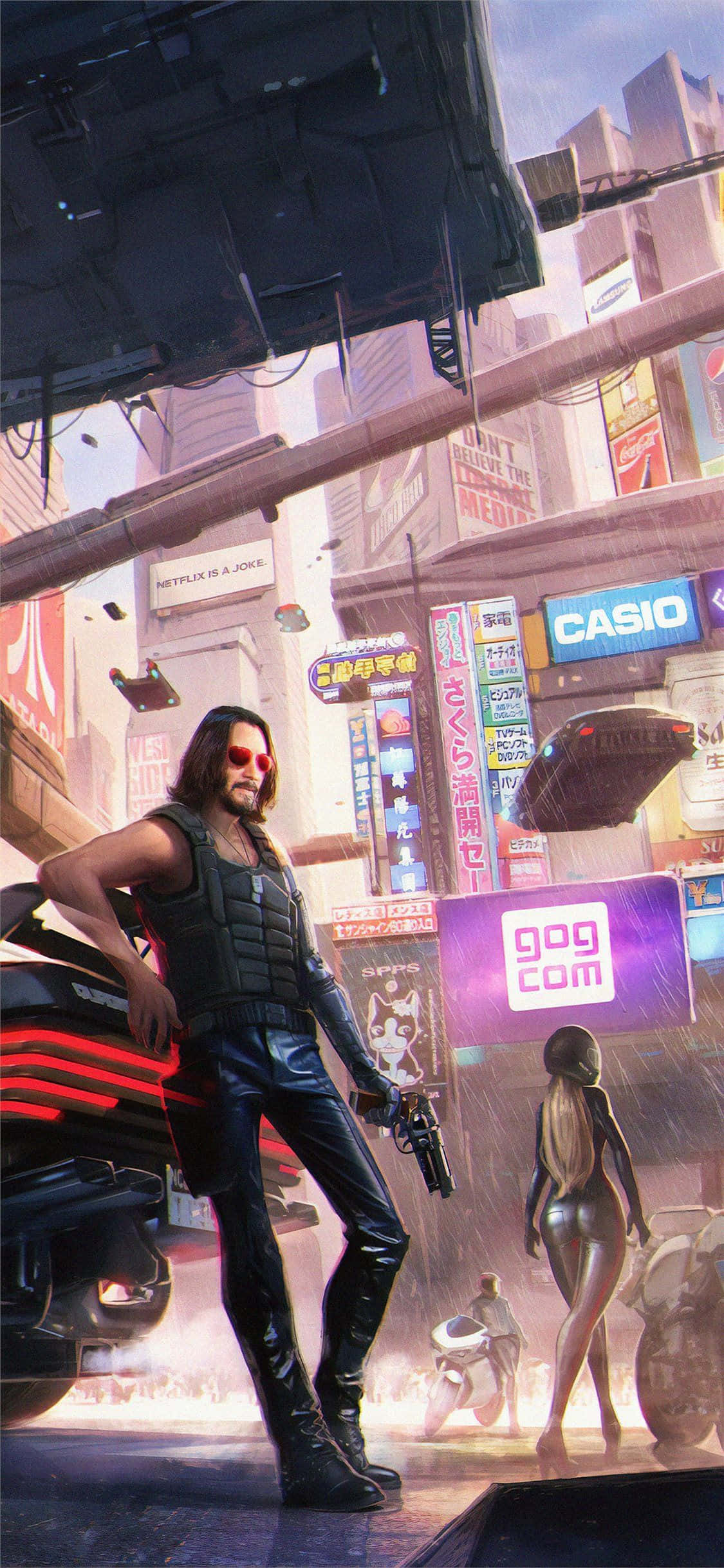 Cyberpunk 2077 Themed Pixel 3XL Wallpaper