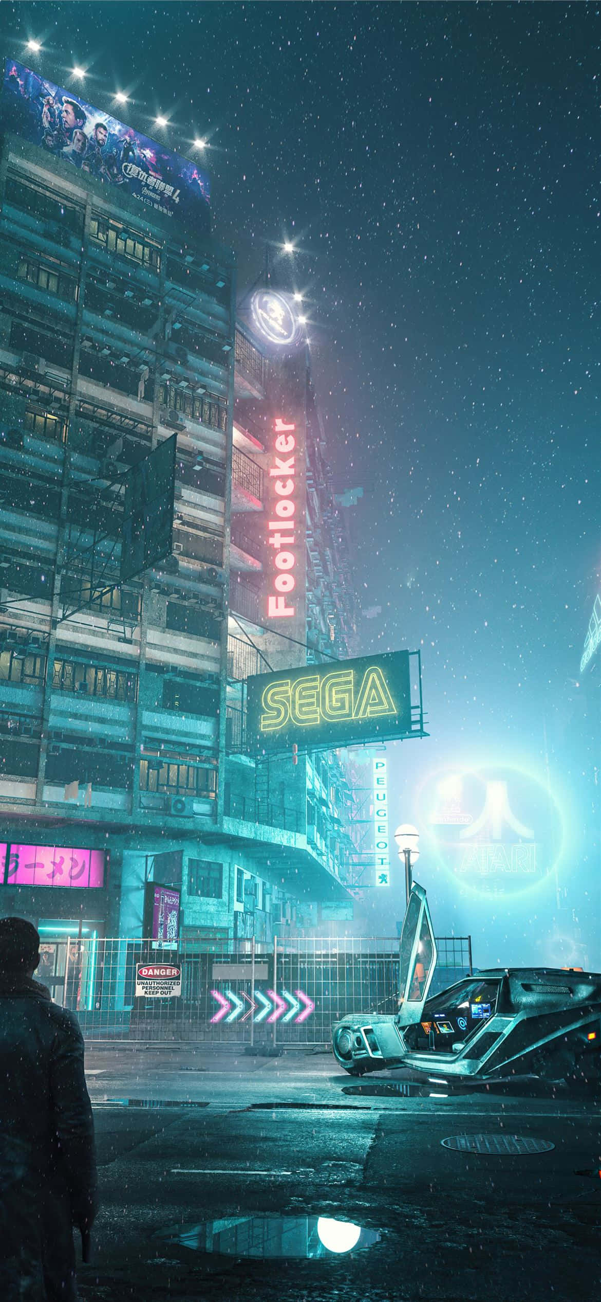 cyberpunk na siyudad - isang siyudad na may isang futuristic na siyudad Wallpaper