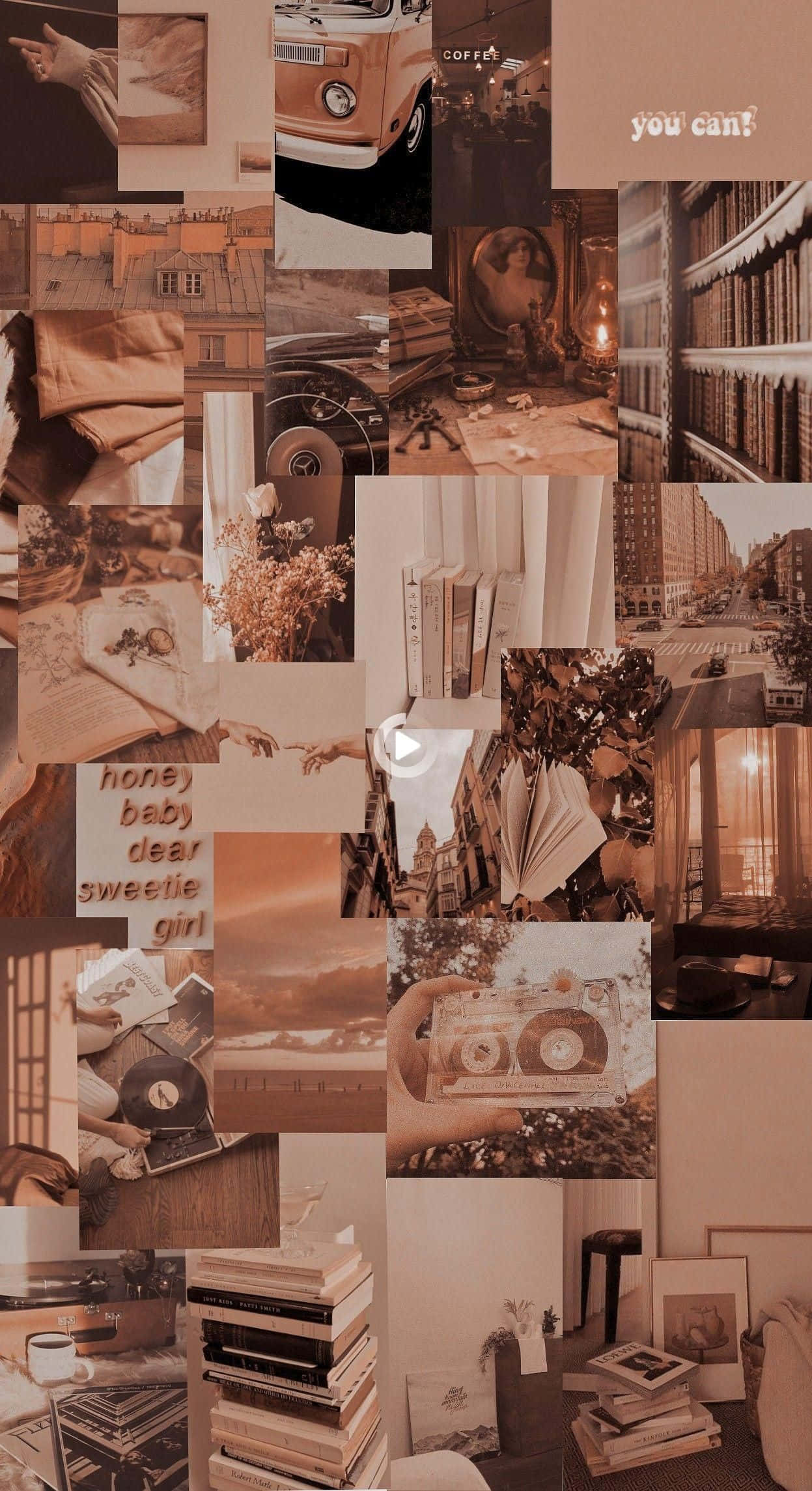 Dagdagan ng Aesthetic Brown Wallpaper