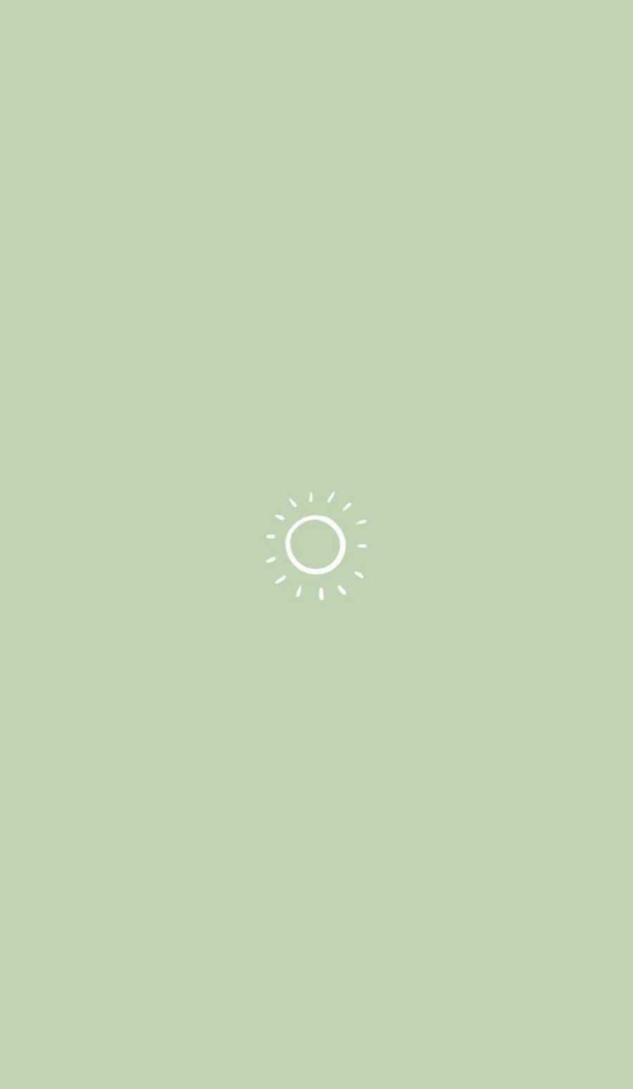 Dagdagan ng kalmado at kaakit-akit na dampi ang iyong espasyo gamit ang Sage Green Aesthetic Wallpaper