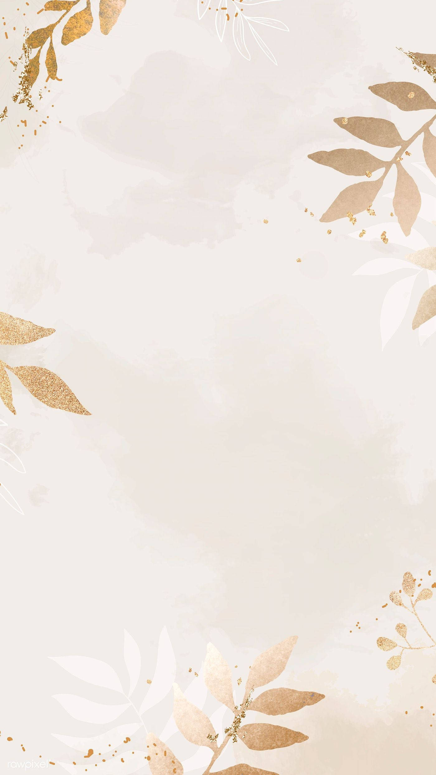 Dahong Gintong Beige sa Likod Wallpaper