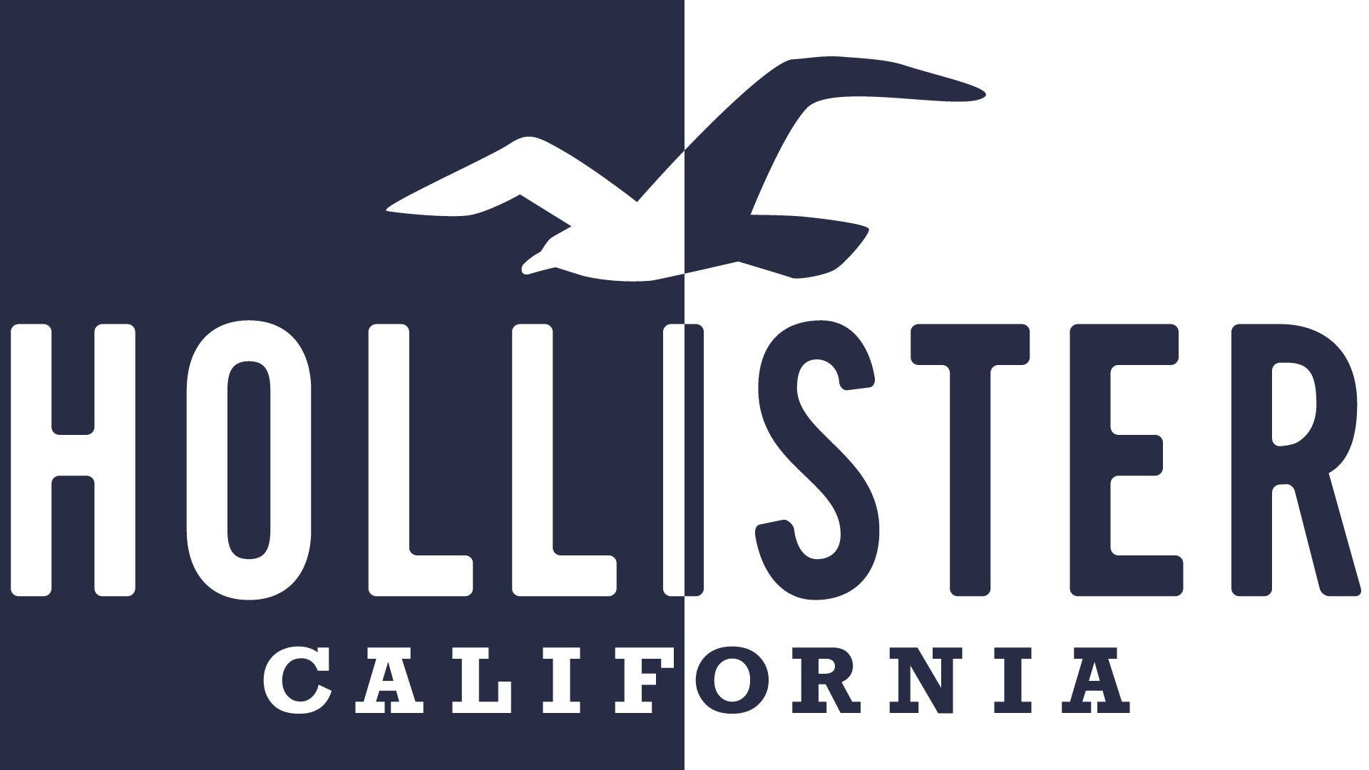 Dalawang Kulay na Hollister Logo Wallpaper