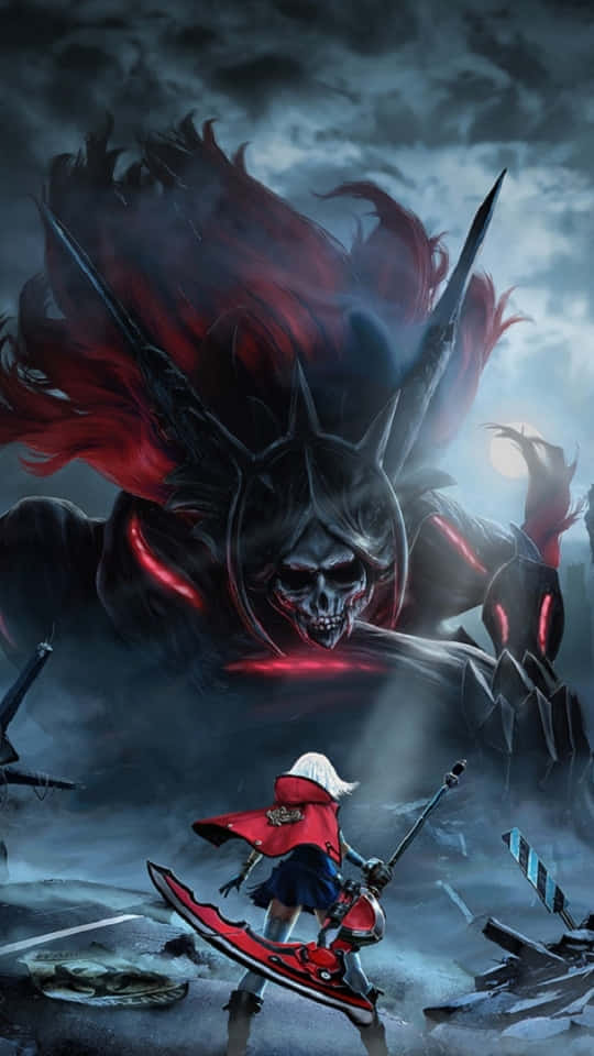 Dalawang Mandirigma Naghahanda para sa Labanang Anime Wallpaper