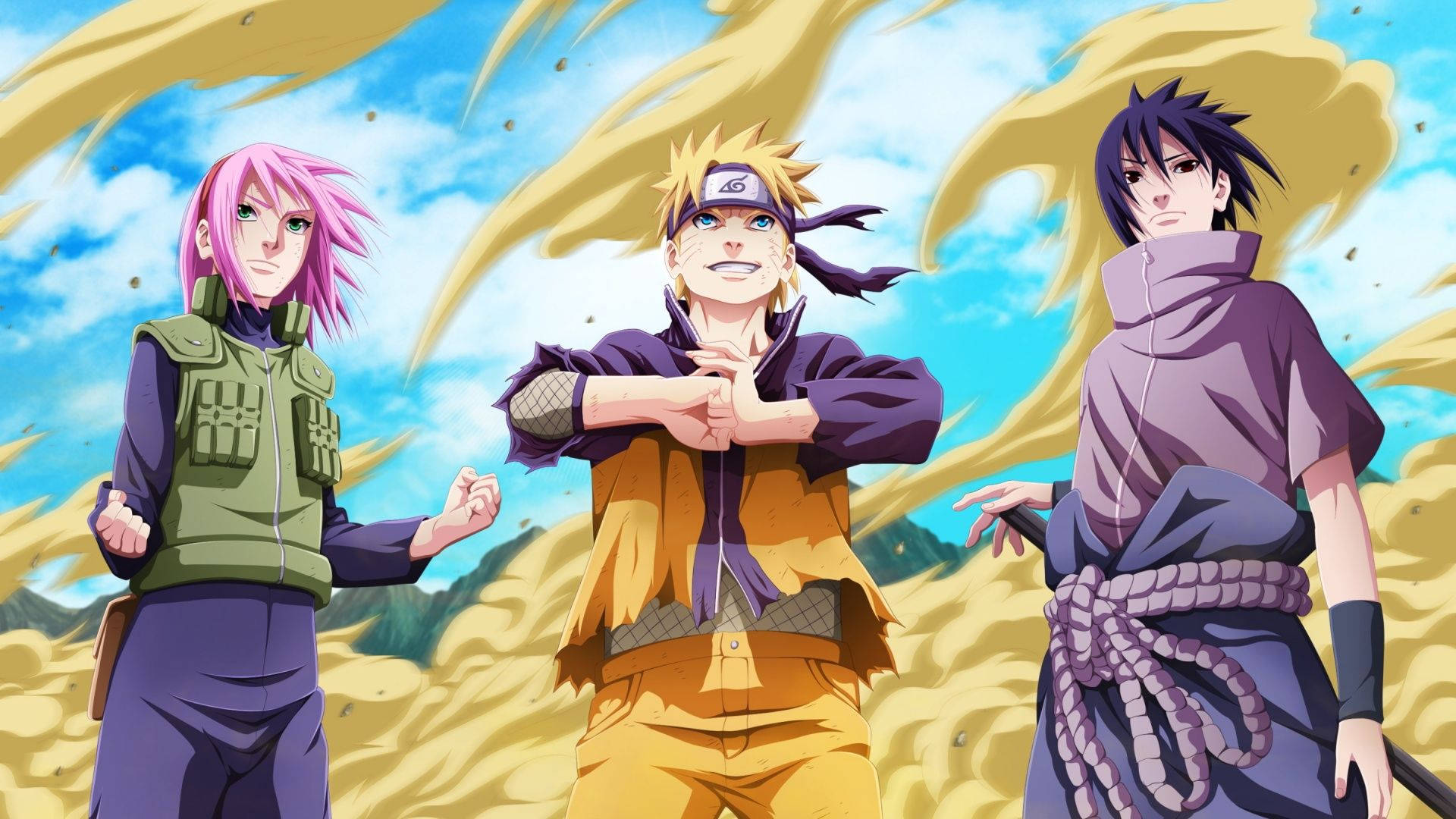 Dalawang Pinakamakapangyarihang Ninja sa Mundo, Sina Naruto at Sasuke, ay Naghaharap sa Isang Matinding Labanan Wallpaper
