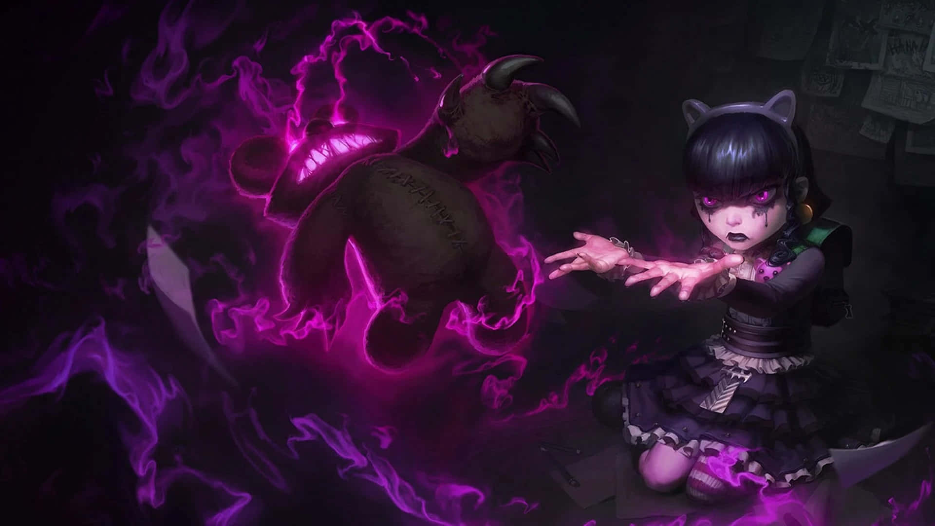 Dalhin ang iyong estilo sa isang mahiwagang bagong antas gamit ang Pastel Goth Wallpaper