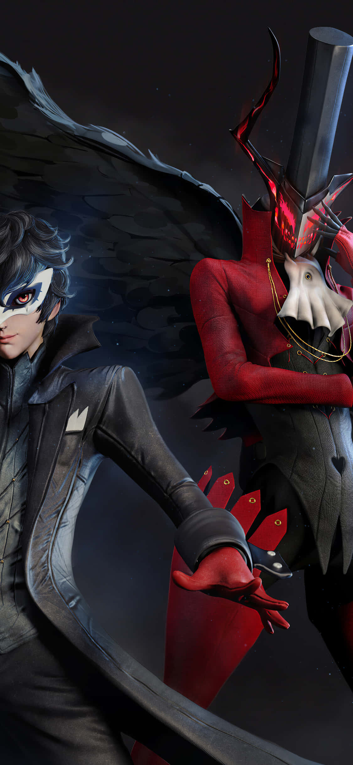Dalhin ang iyong karanasan sa Phantom Thieving sa susunod na antas gamit ang Persona 5 iPhone Wallpaper