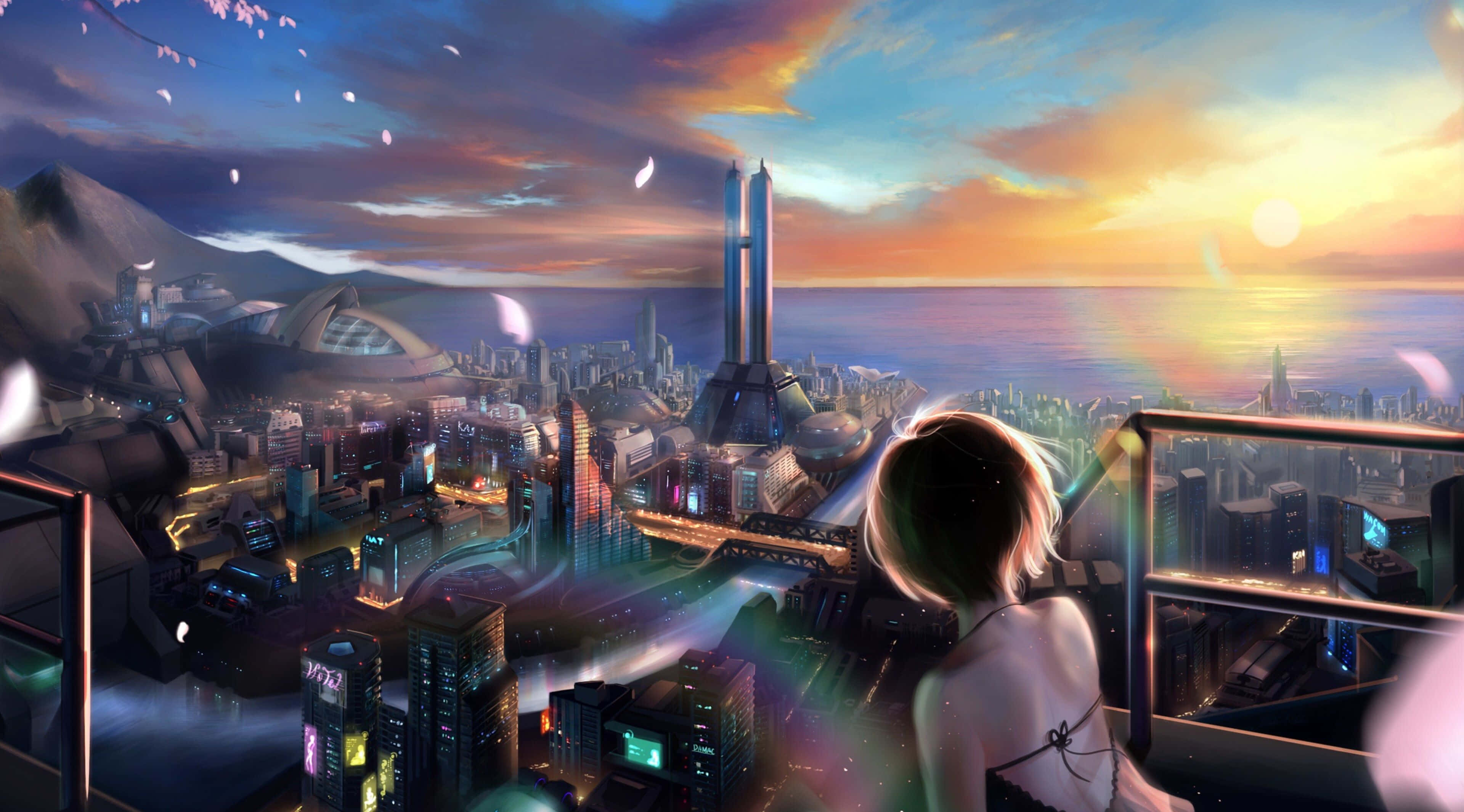 Dalhin ka sa isang makulay na animated na mundo gamit ang Anime 4K wallpaper na ito. Wallpaper