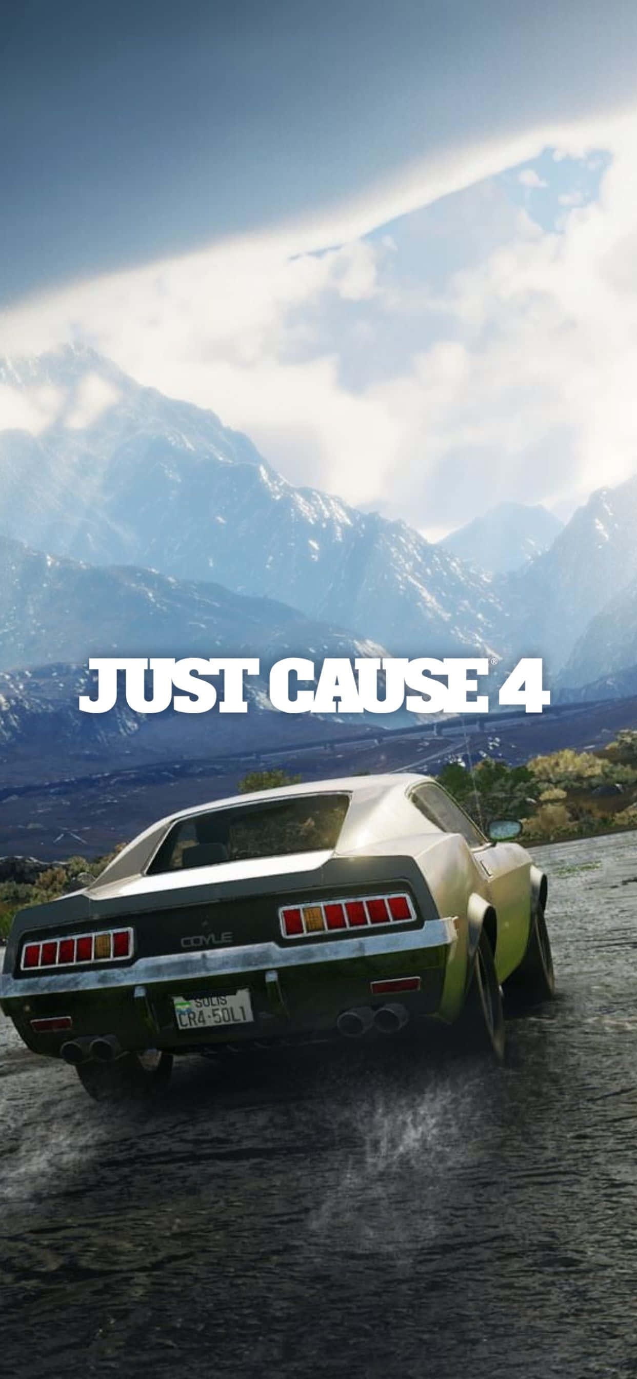 Damhin ang Just Cause 4 sa iPhone Xs Max Wallpaper