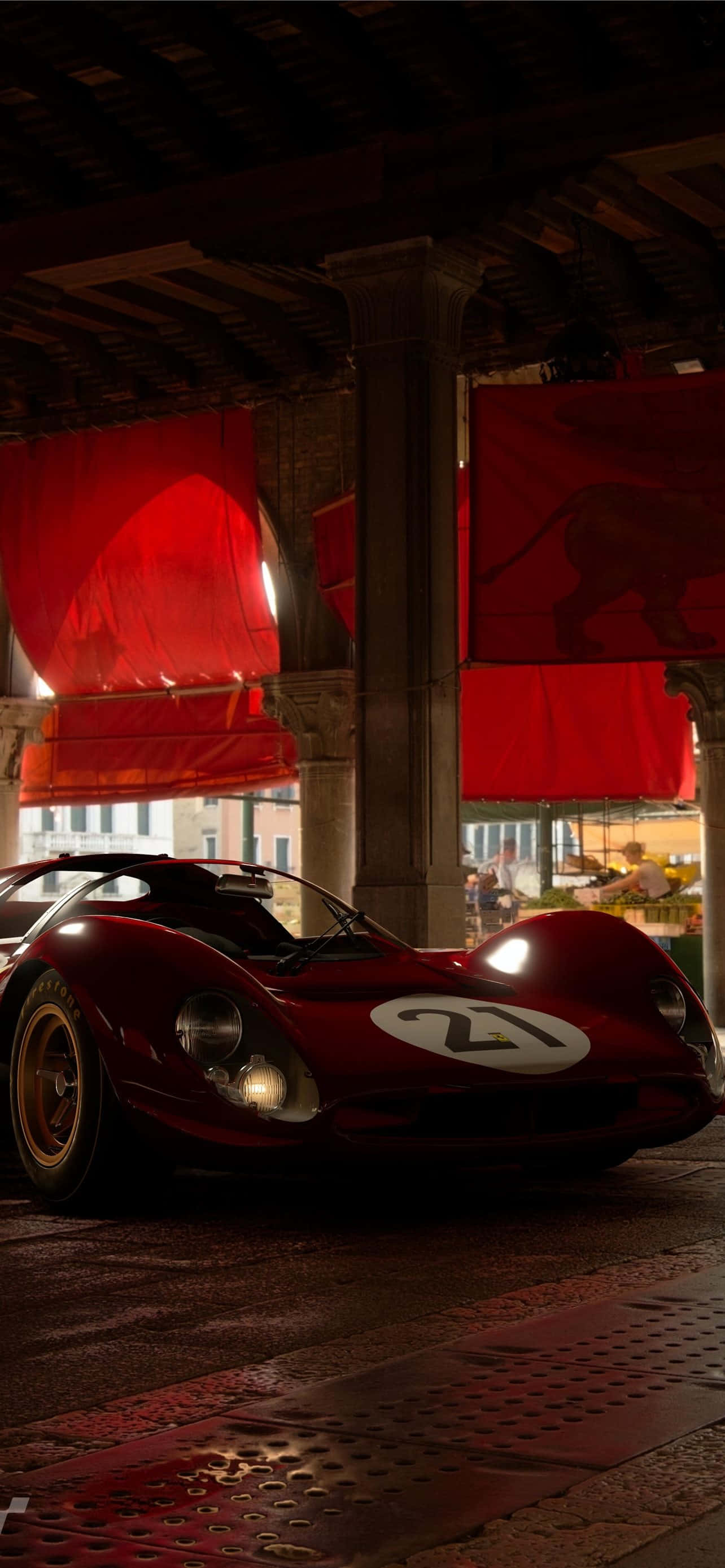 Damhin ang lakas at pagganap ng isang Klasikong Ferrari Wallpaper