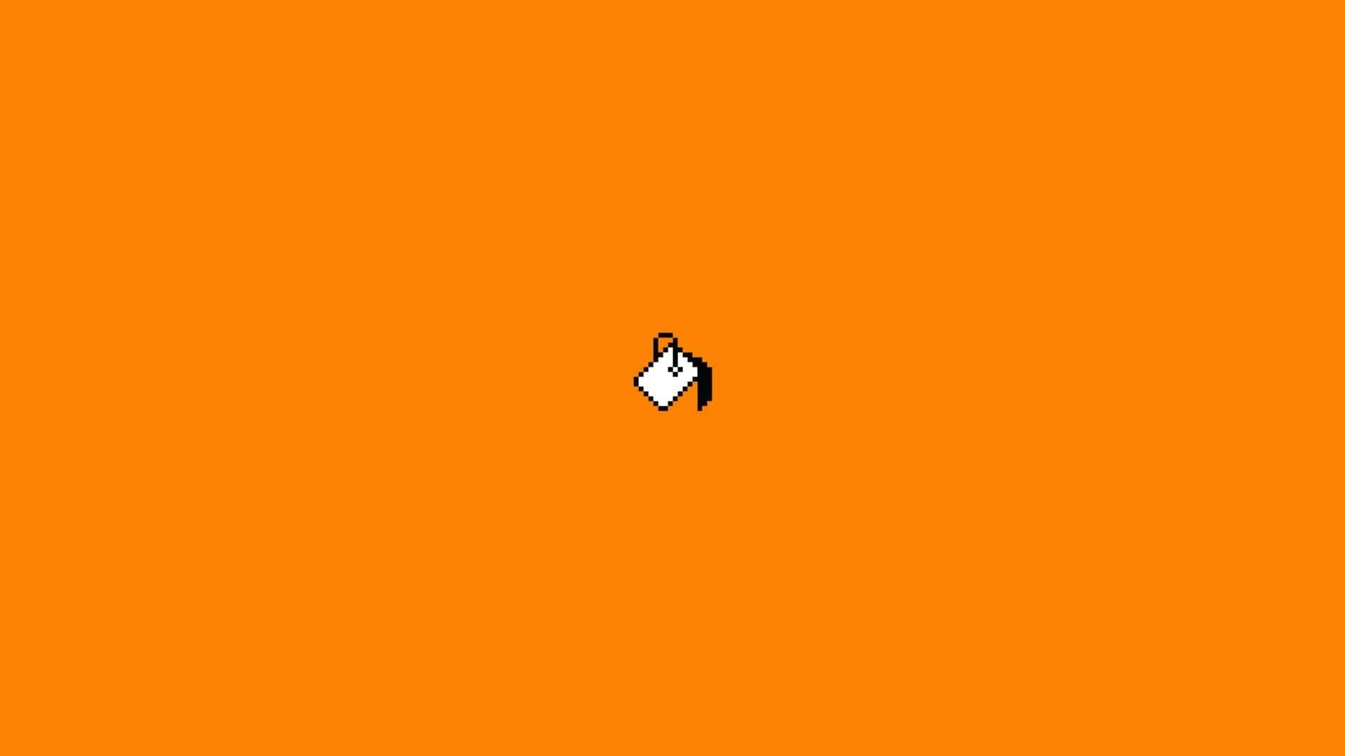 Damhin ang optimismo at enerhiya sa orange aesthetic background na ito Wallpaper