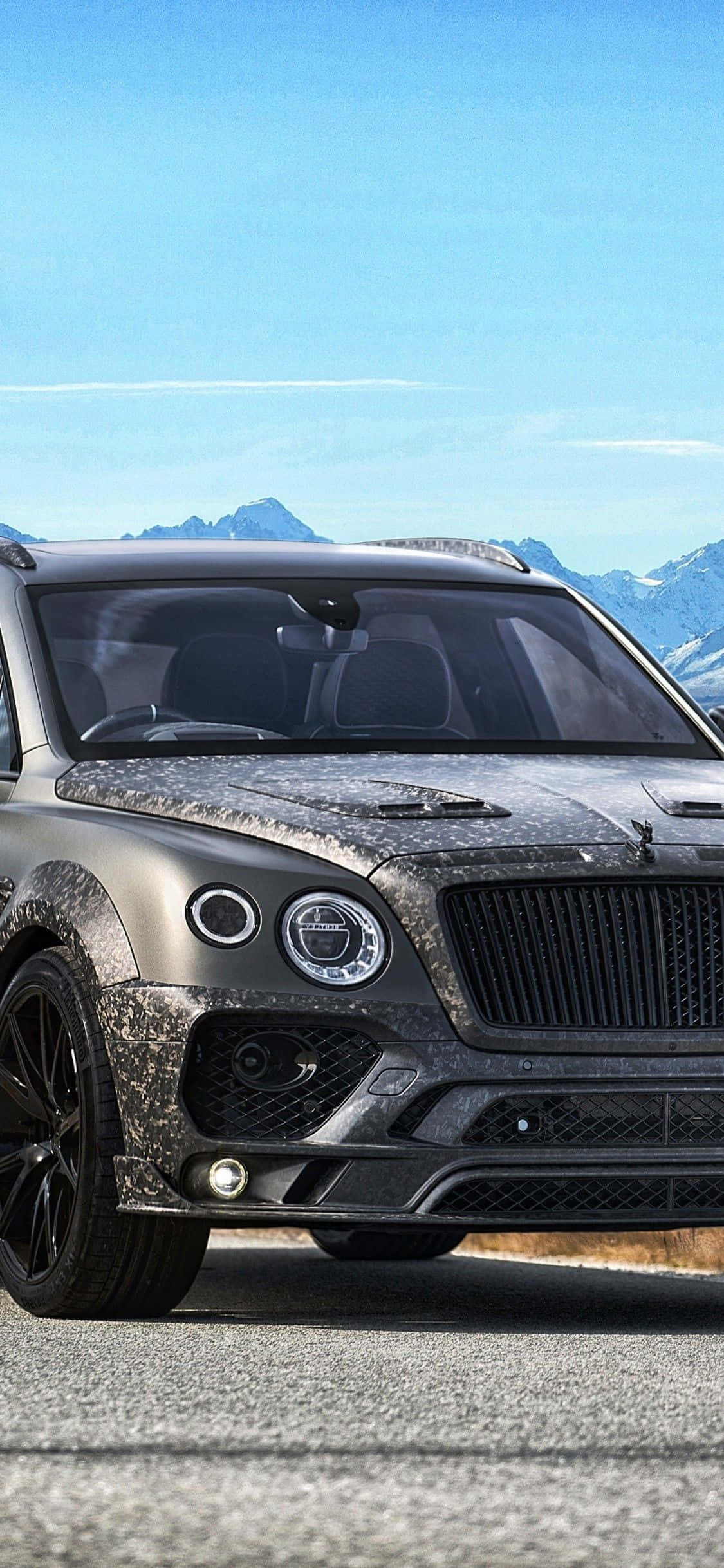 Dark Gray Bentayga Bentley iPhone Wallpaper