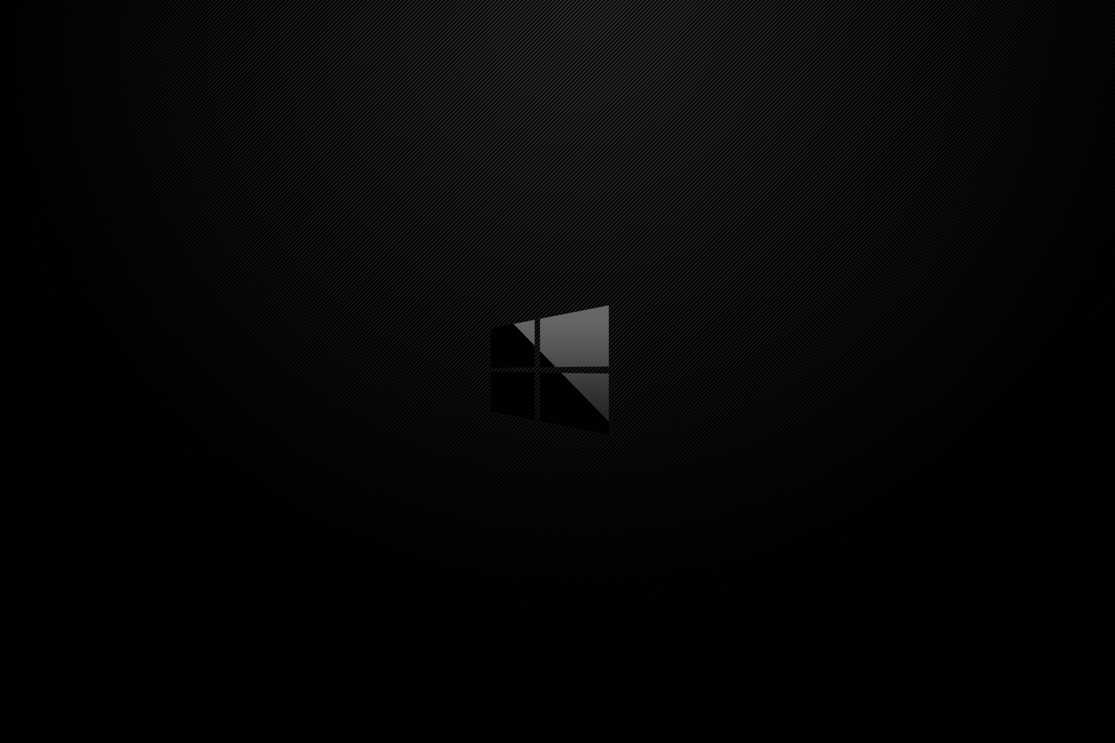 Dark Minimalist na Windows Logo Wallpaper