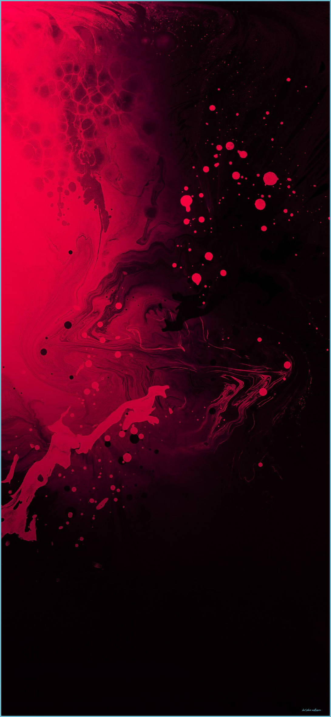 Dark Red Ripple iPhone 13 Wallpaper