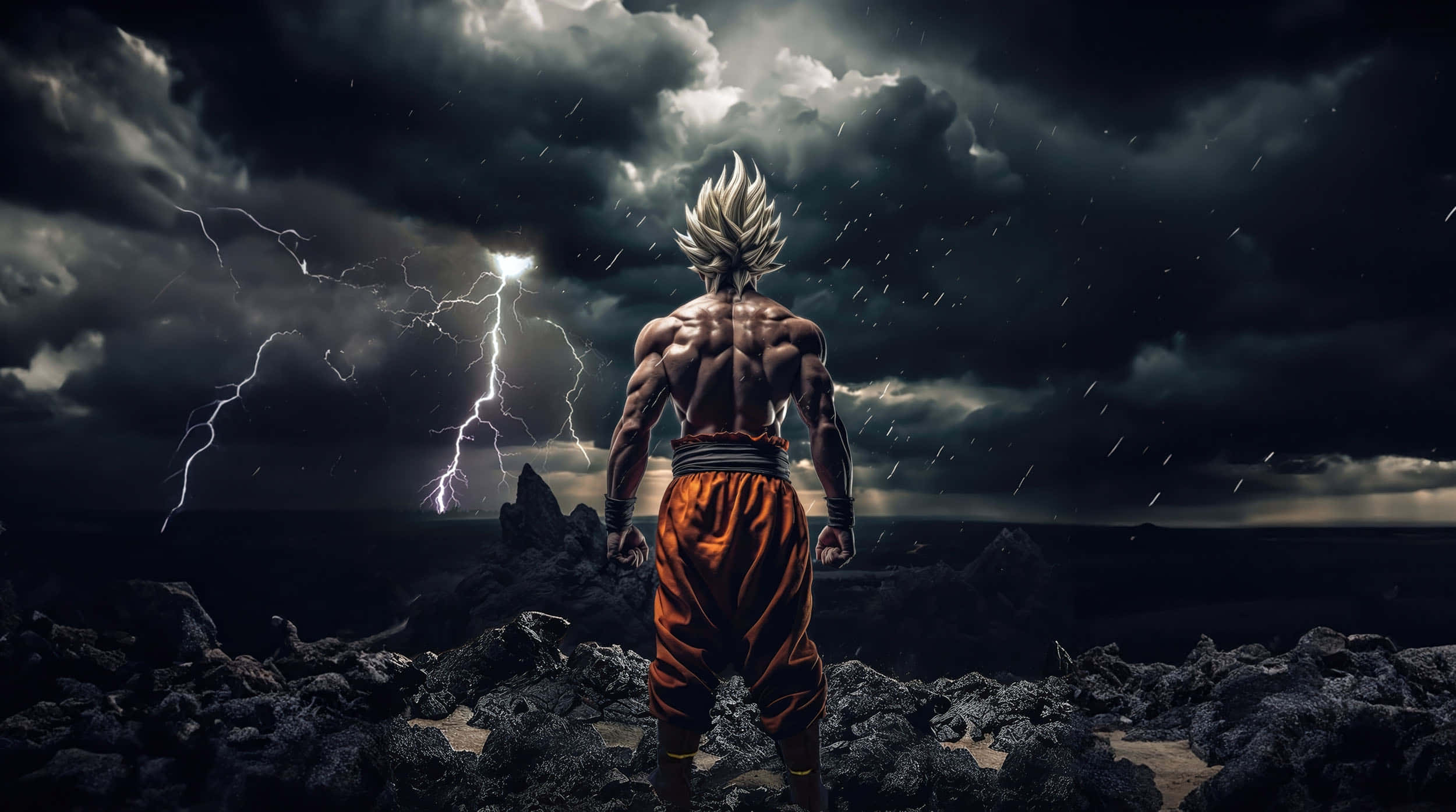 Dark Ultra Instinct Goku Kidlat Wallpaper