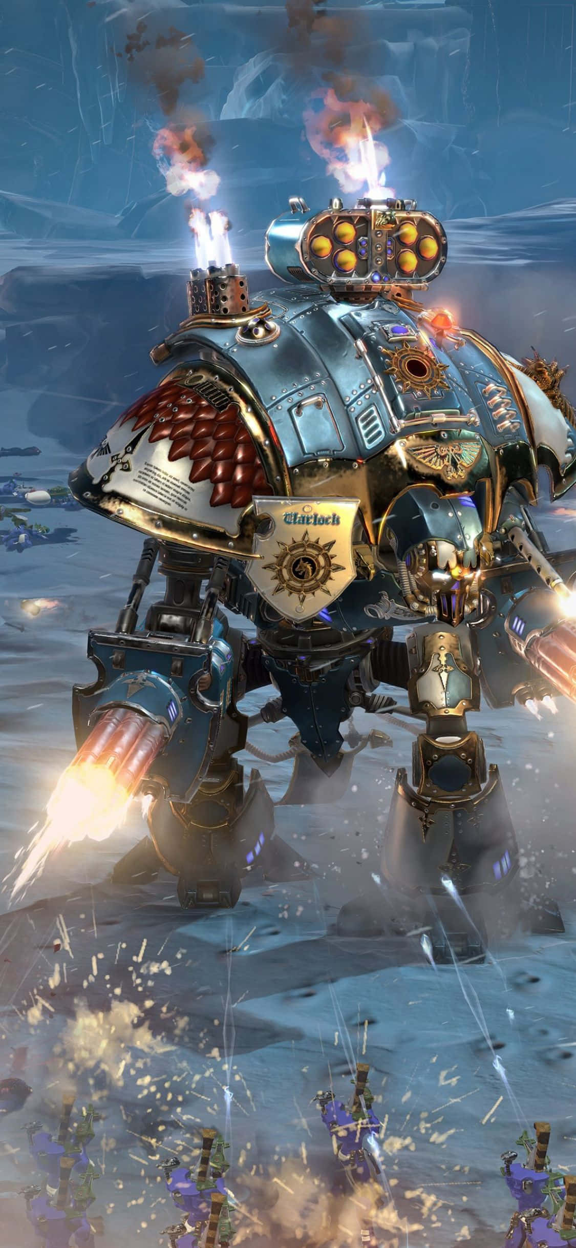 "Dawn of War III sa Aksyon sa iPhone XS" Wallpaper