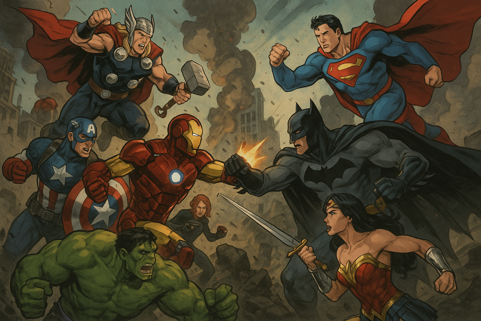 DC VS MARVEL SINO MANANALO??? Wallpaper
