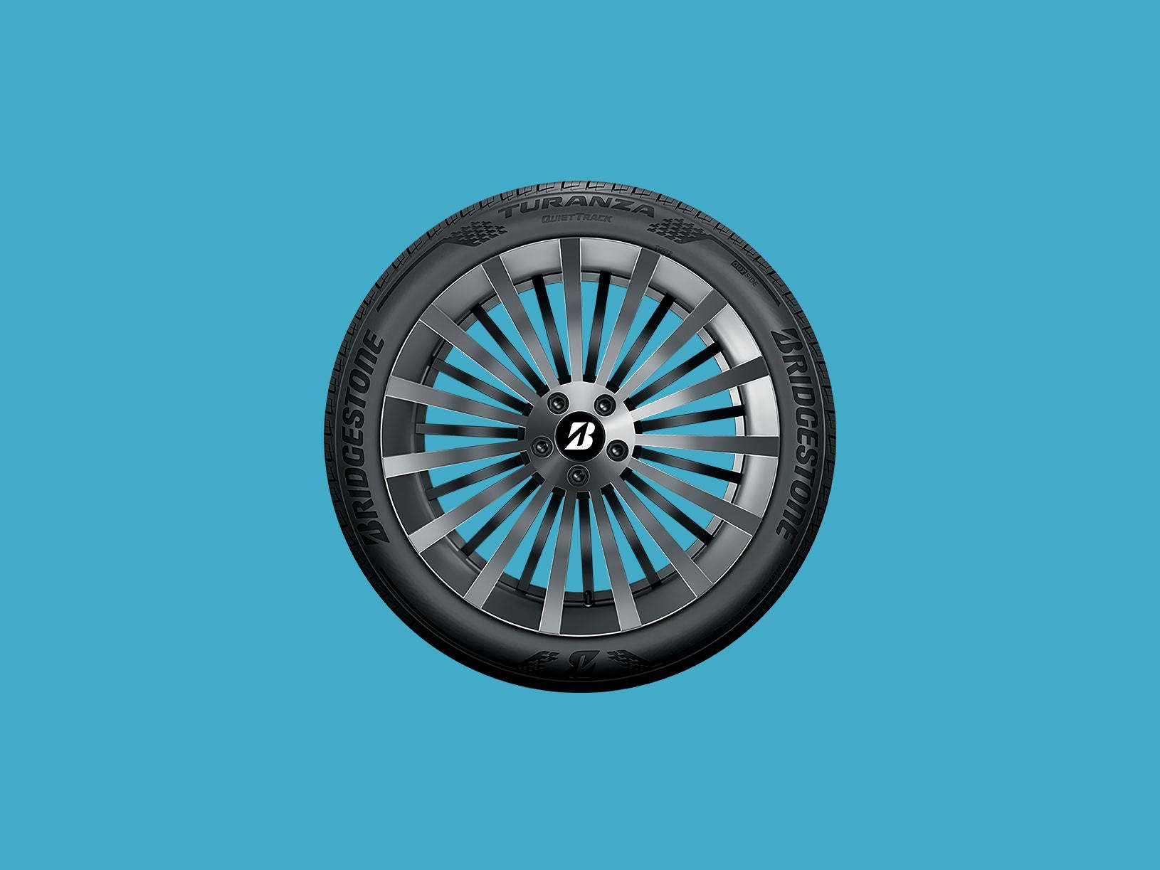 De-kalidad na imahe ng Bridgestone Turanza QuietTrack Tire Wallpaper
