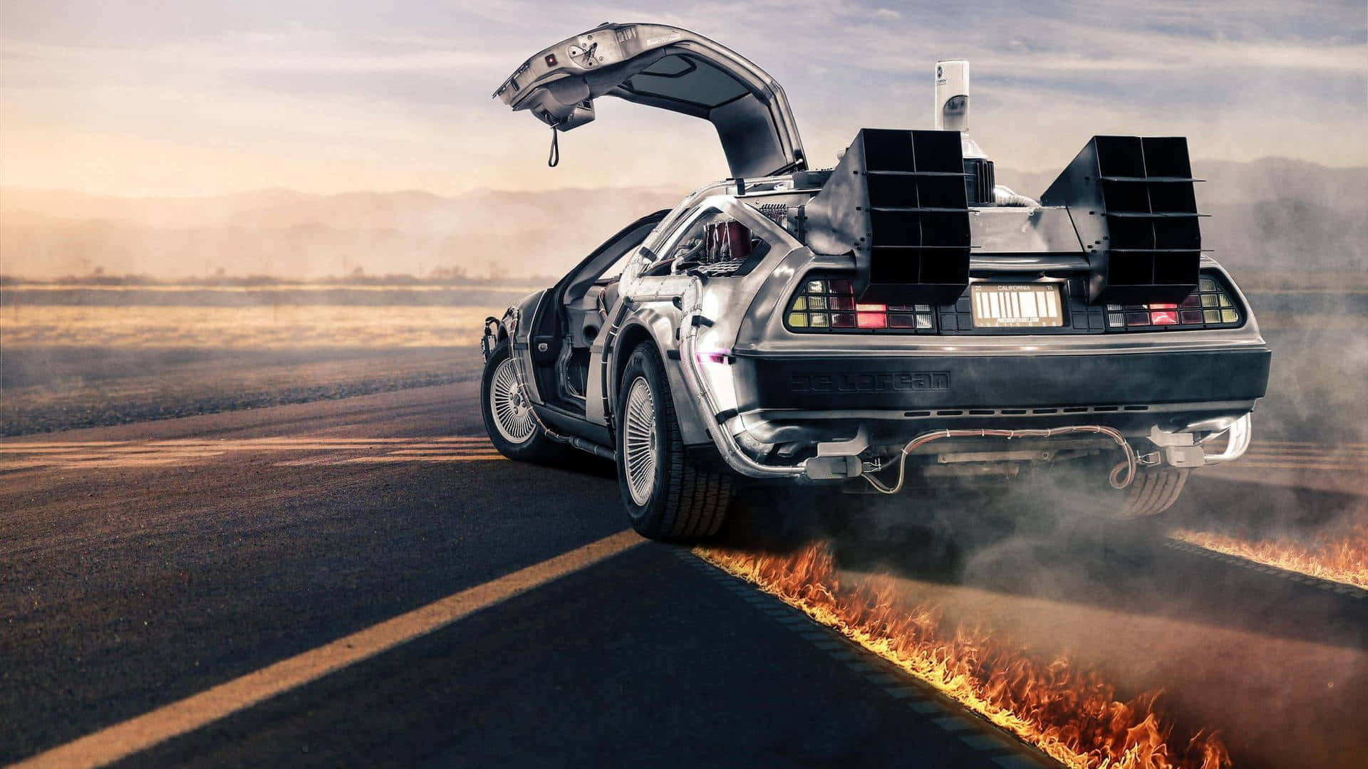 de lorean ng back to the future HD wallpaper
