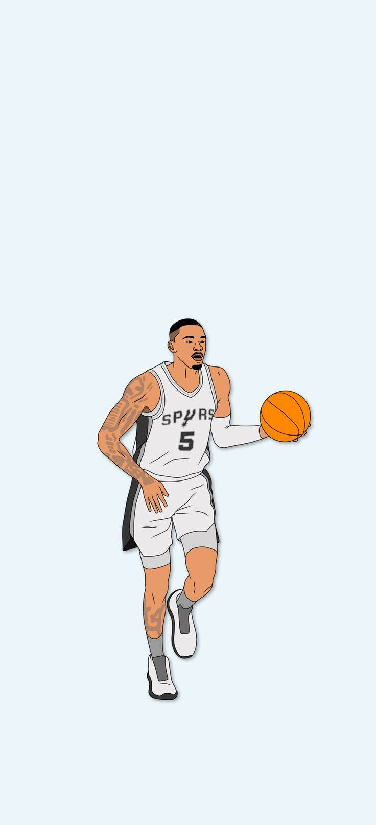 Dejounte Murray Bektor na Sining Wallpaper