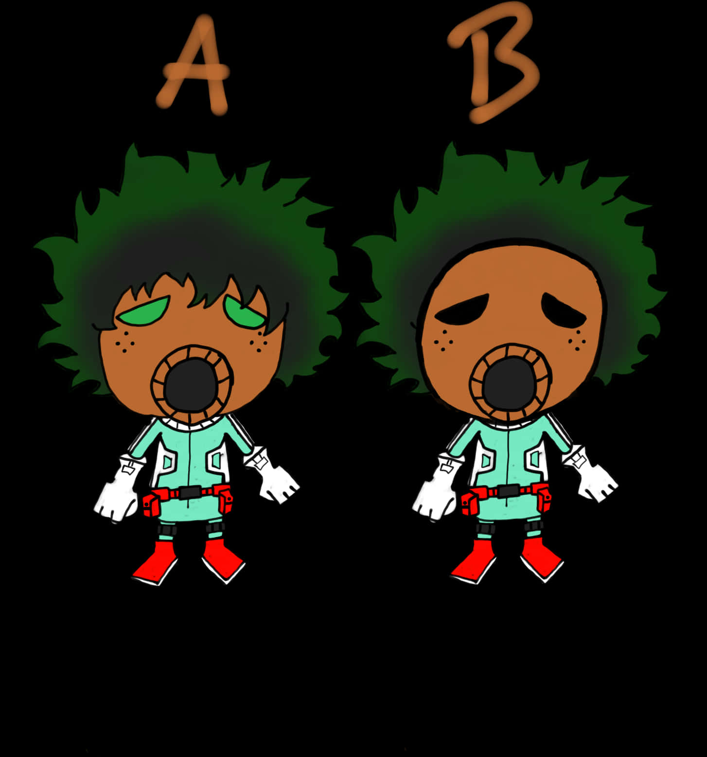 Deku Hanapin ang Pagkakaiba Wallpaper