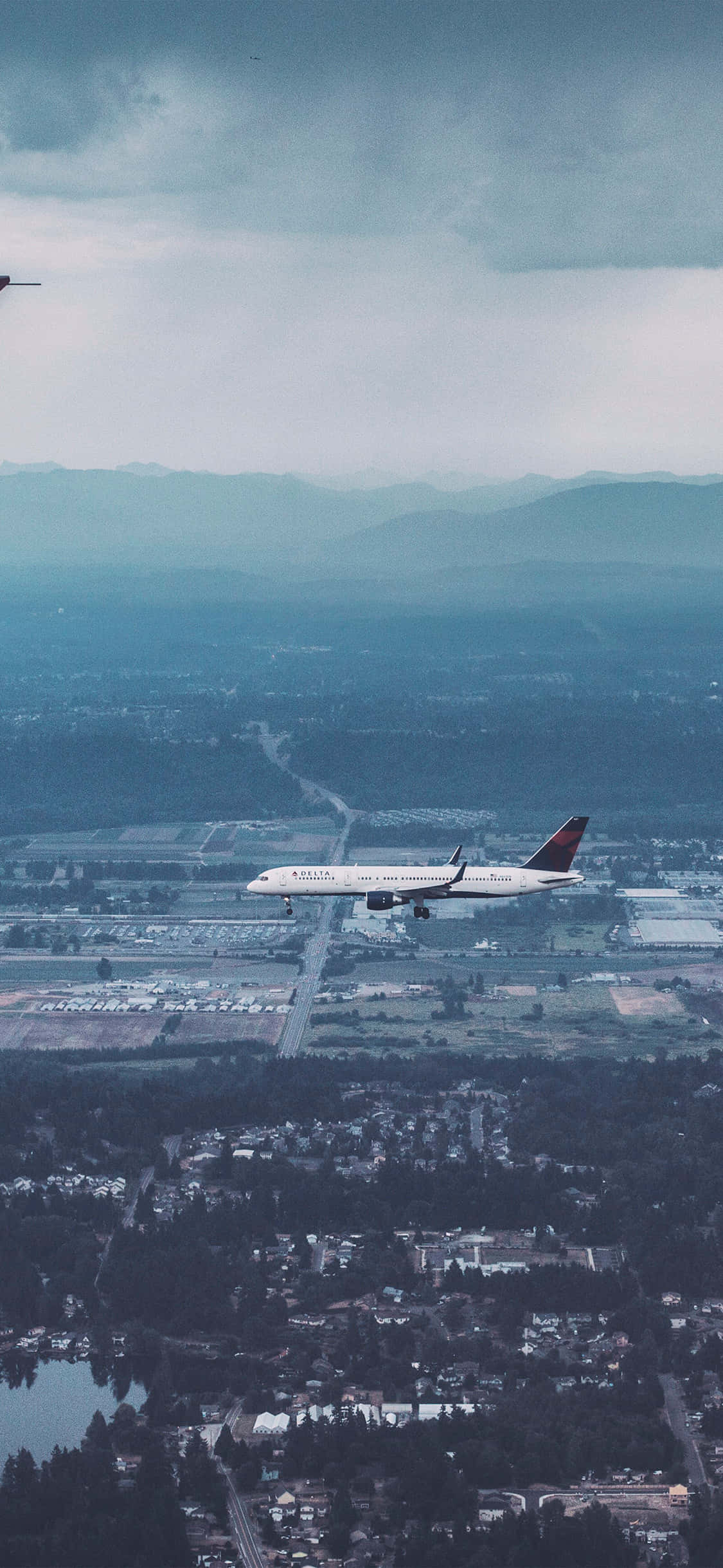 Delta Airlines Eroplano Android Plane Background Wallpaper