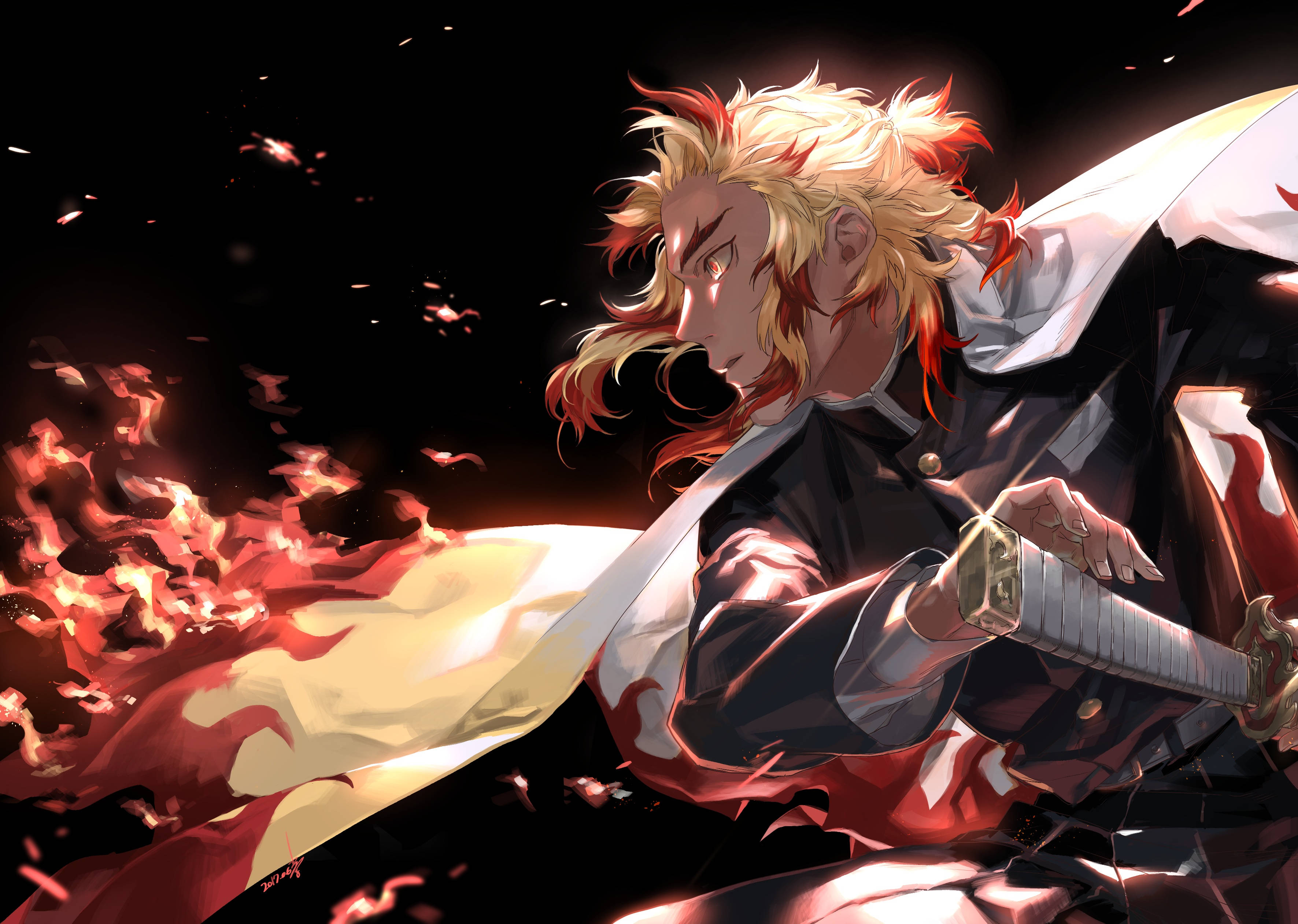 Demon Slayer 4K Rengoku Apoy Wallpaper