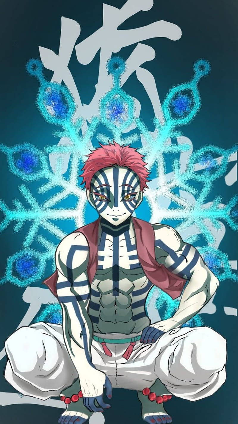Demon Slayer Akaza Suntok ng Mapaminsalang Kamatayan Wallpaper