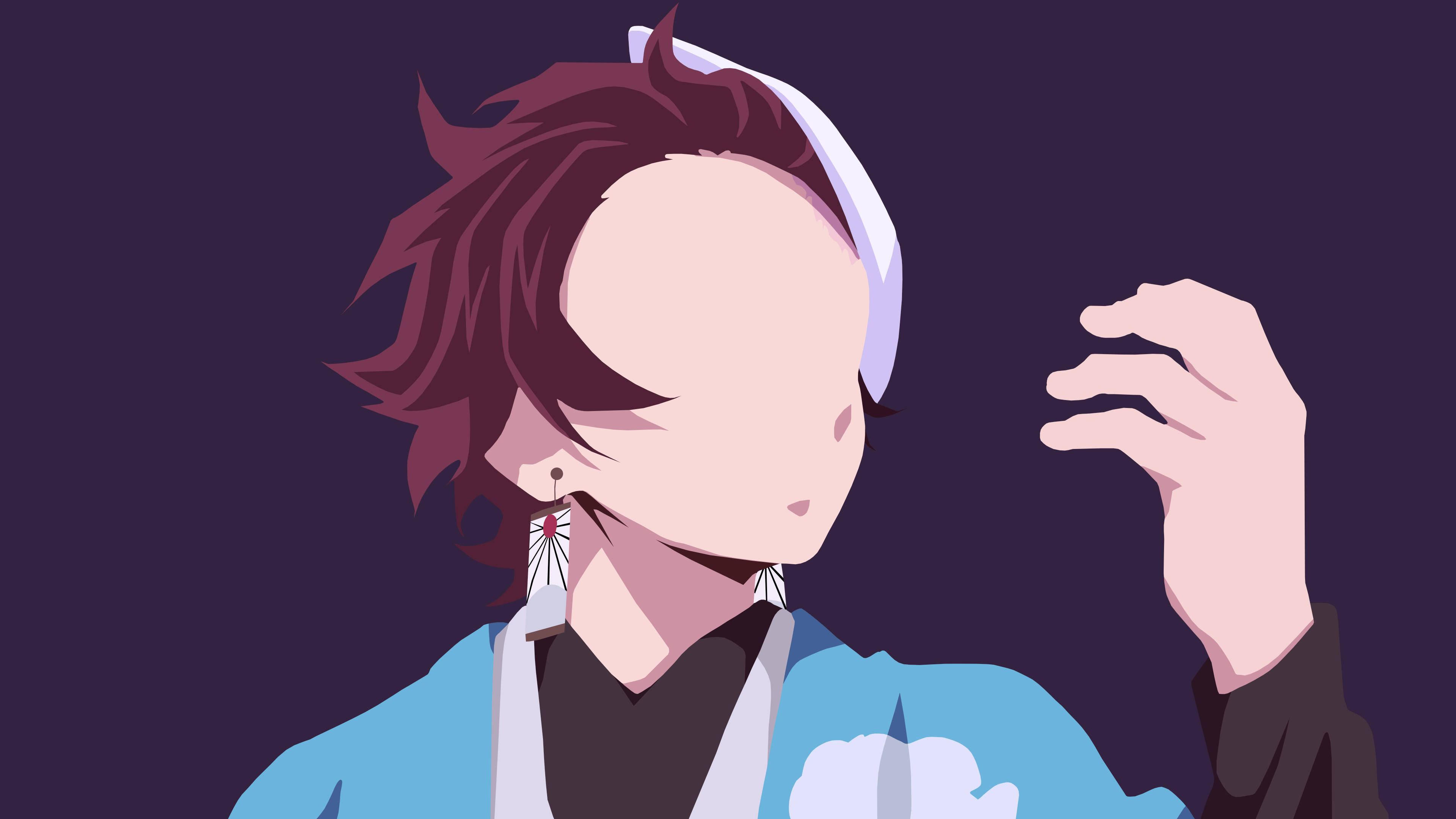 Demon Slayer Tanjiro Walang Mukha Wallpaper