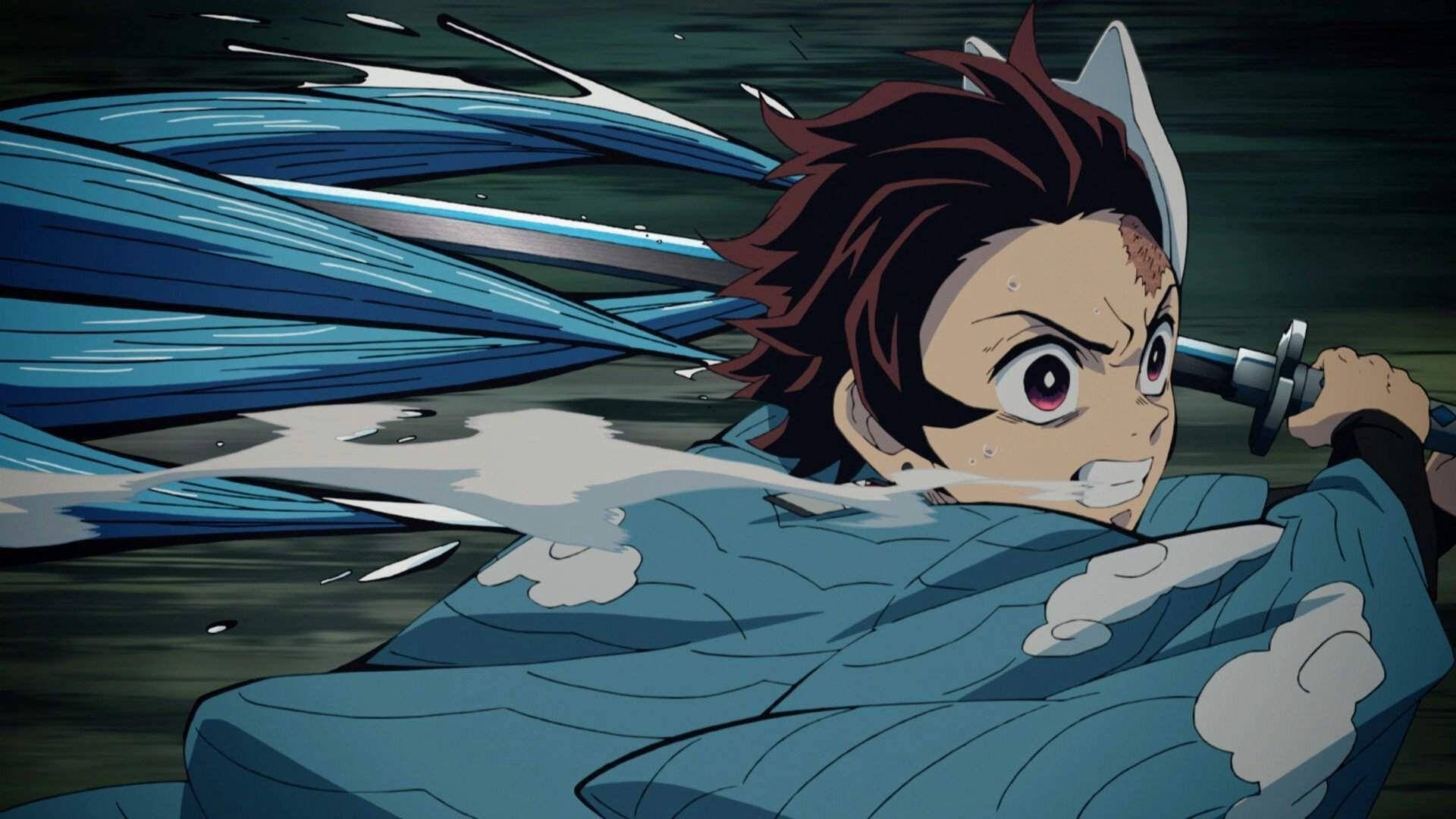 Demon Slayer Tanjiro Ikatlong Anyo Wallpaper