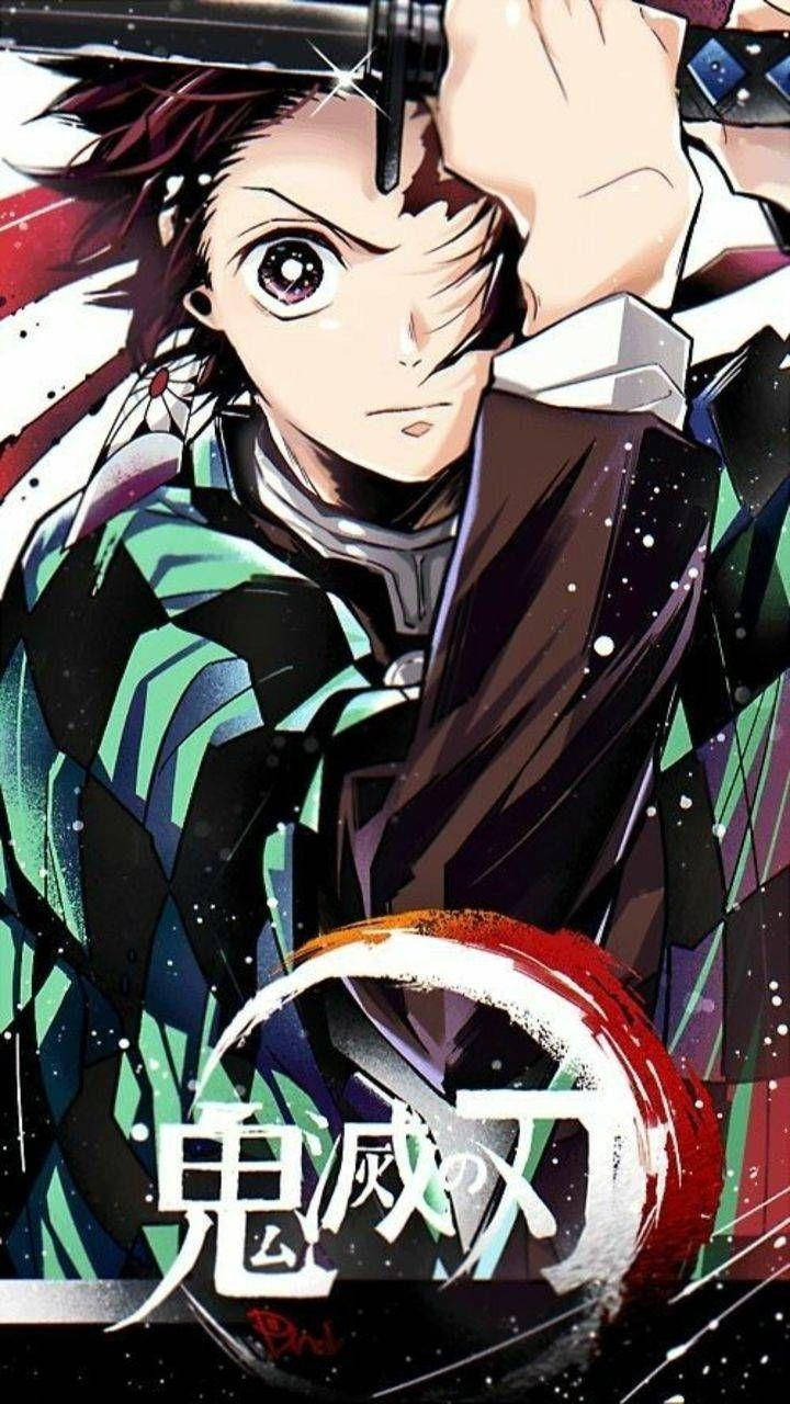 Demon Slayer Tanjiro Isang Mata na Takip Wallpaper