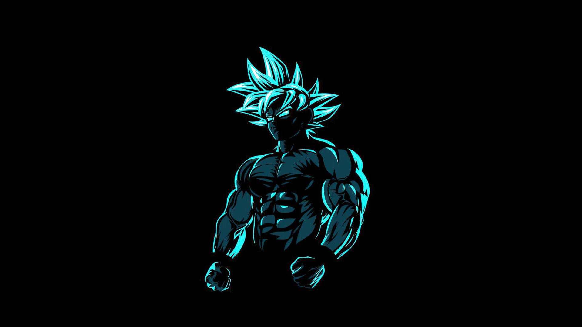 Desktop Aesthetic na Madilim na Anime ni Goku Wallpaper