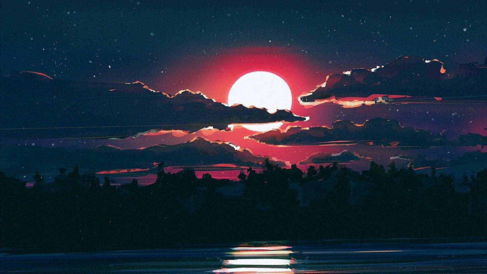 Desktop Aesthetic Pulang Buwan Wallpaper