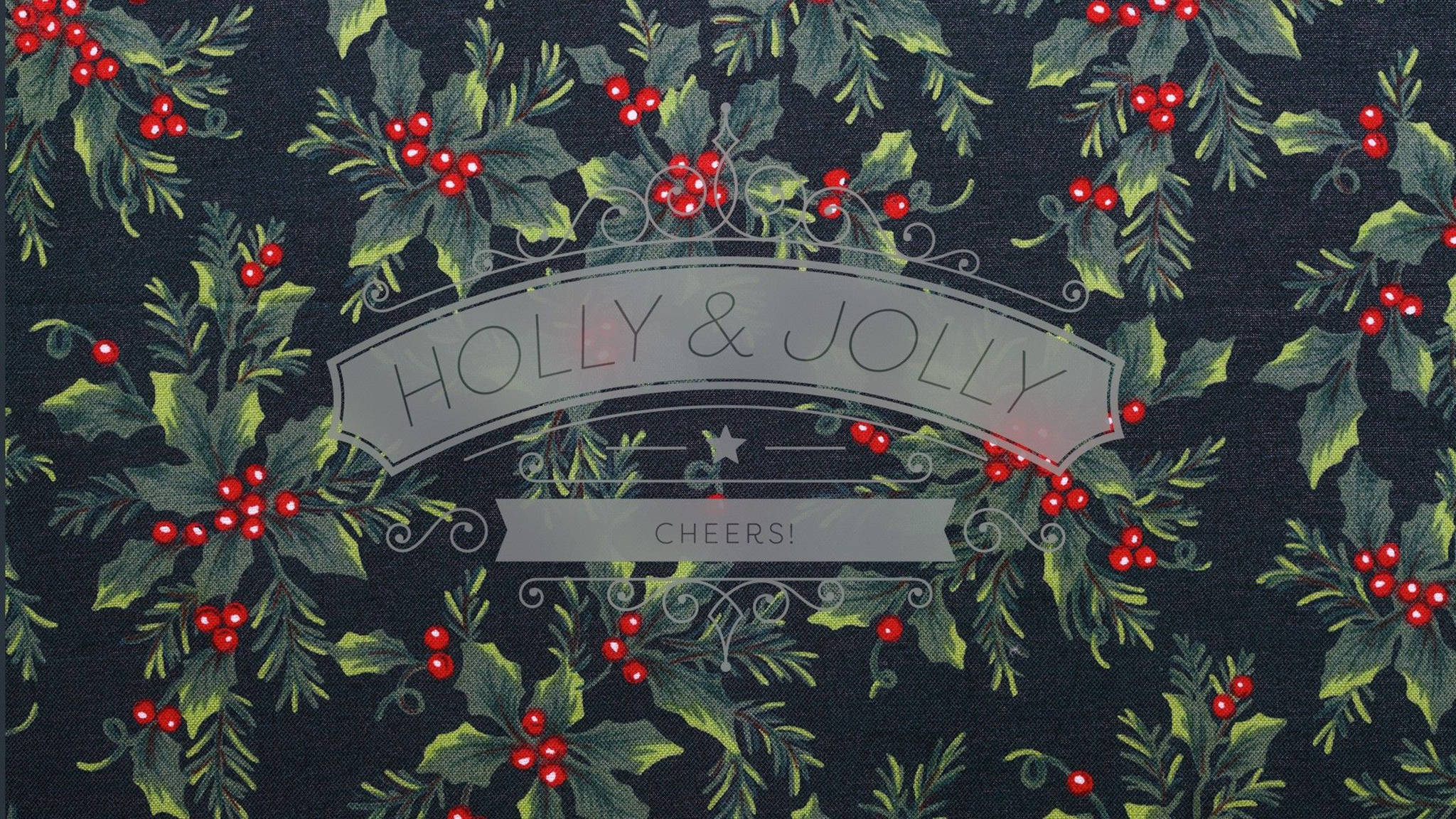 Desktop ng Holly Jolly Christmas Wallpaper