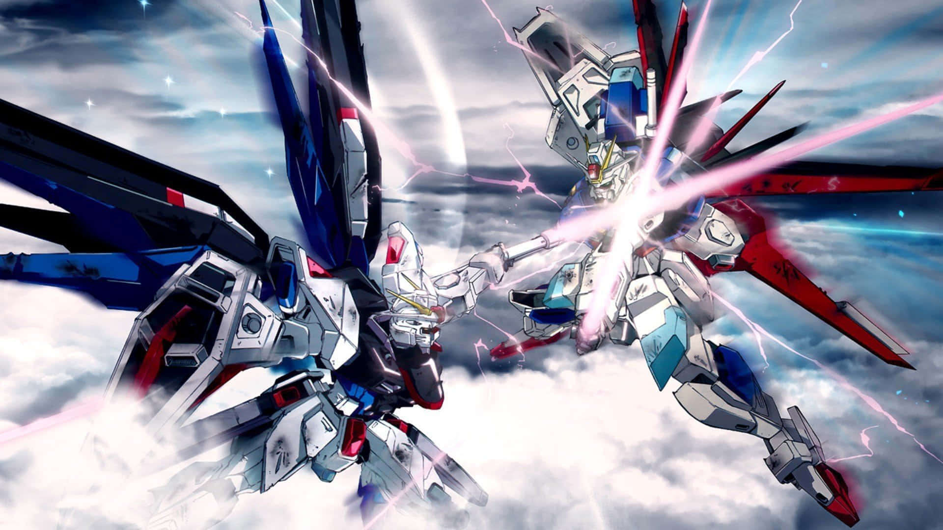 Desktop ng Naglalabanang Gundam Wallpaper