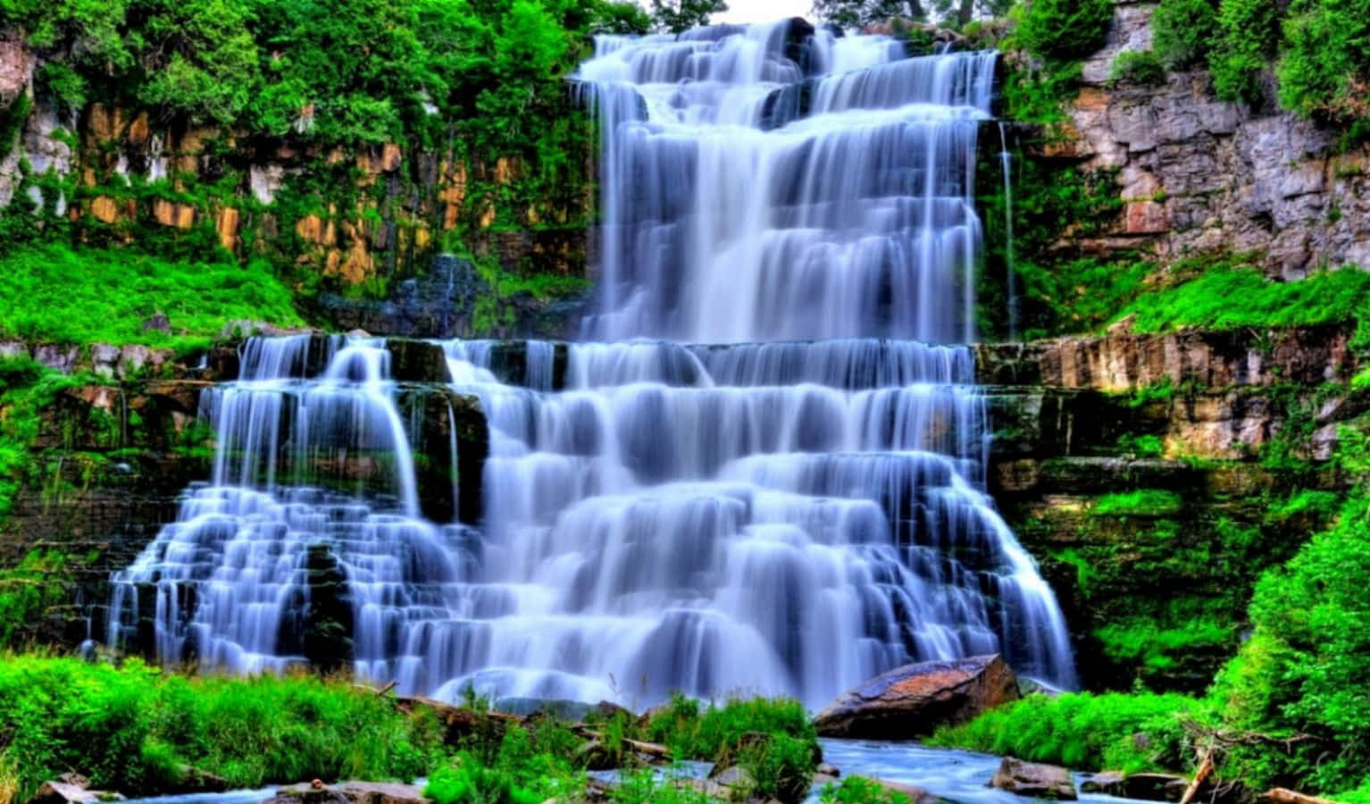Desktop ng Talon ng Chittenango Falls State Park Wallpaper