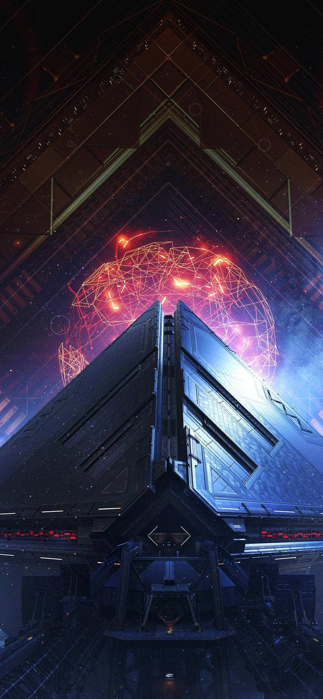 Destiny 2 iPhone Pyramidion 3D Wallpaper