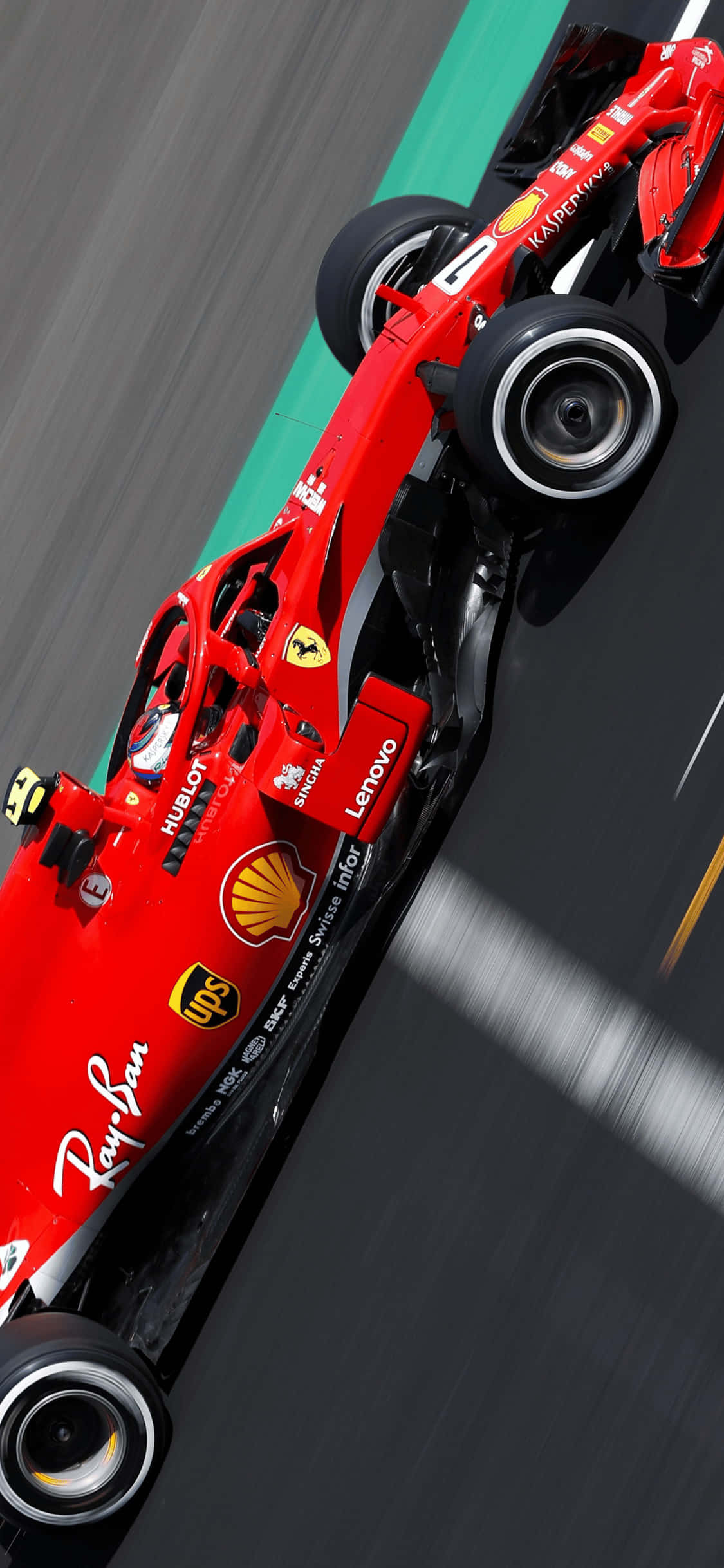Diagonal Speed iPhone Xs F1 2018 Background Wallpaper