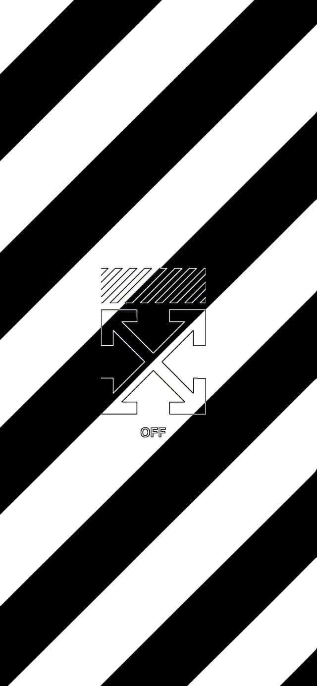 Diagonal Stripe Pattern Off White iPhone Wallpaper