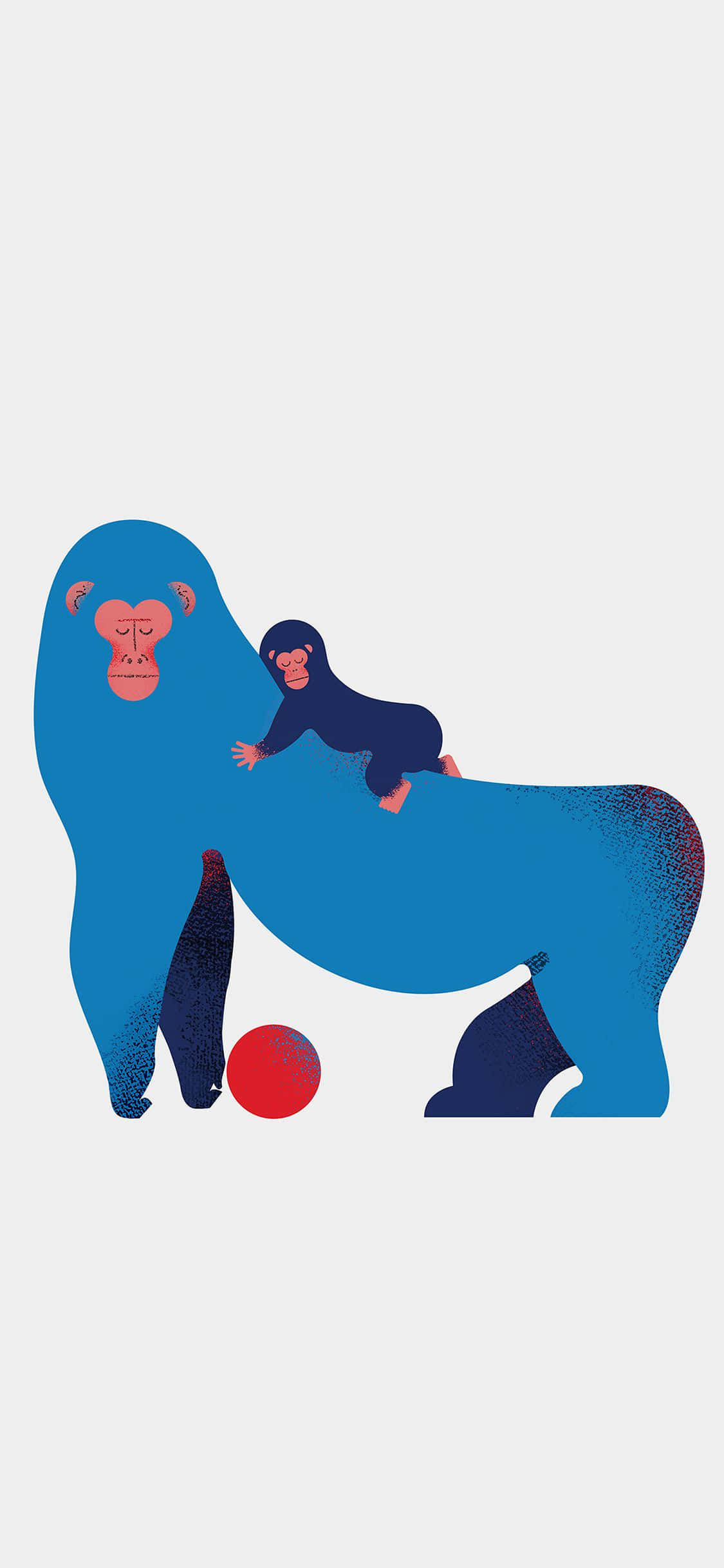 iPhone Xs Max Gorilla Background Digital Art Wallpaper