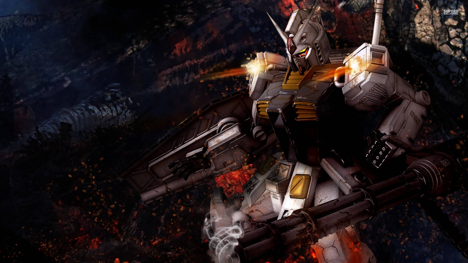 Digital Art ng Mobile Suit Gundam Wallpaper
