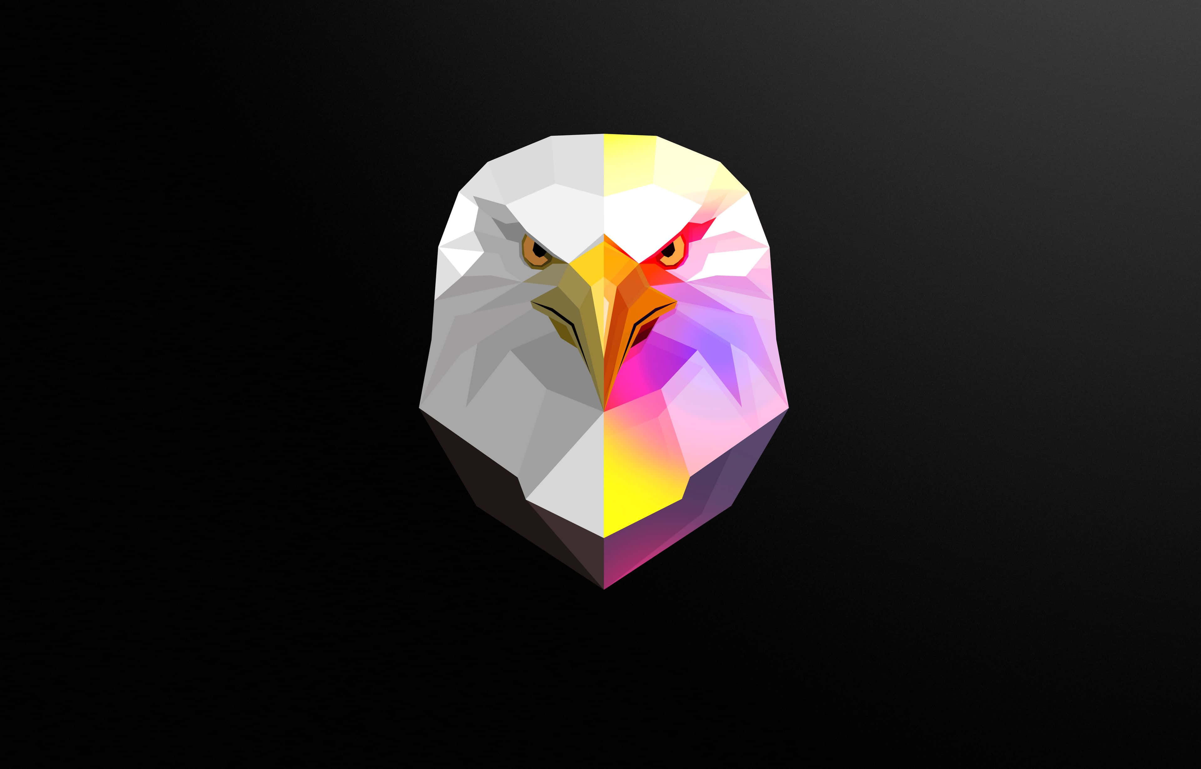 Digital Art ng Masiglang Polygons Wallpaper