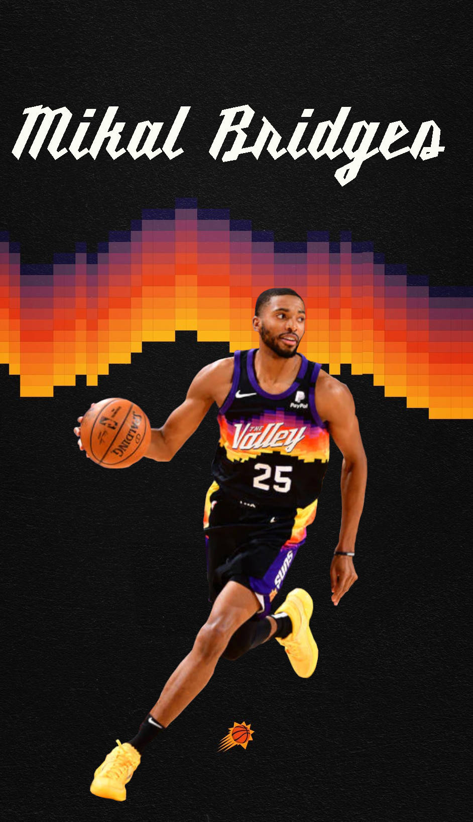 Digital Artwork ni Mikal Bridges Wallpaper