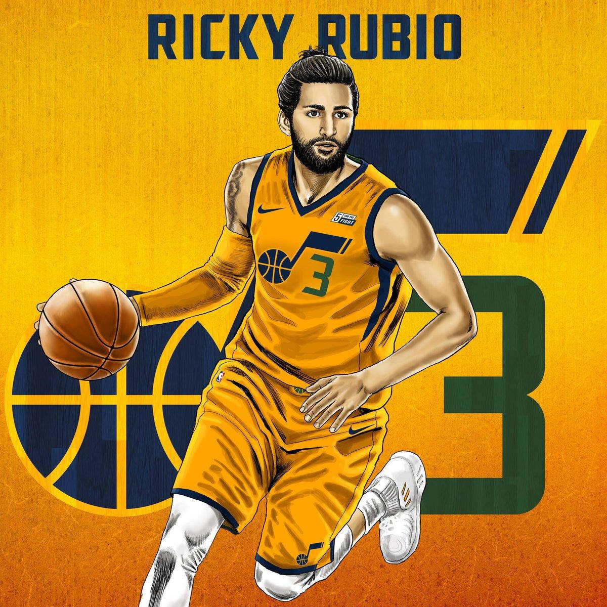 Digital Drawing ni Ricky Rubio Wallpaper