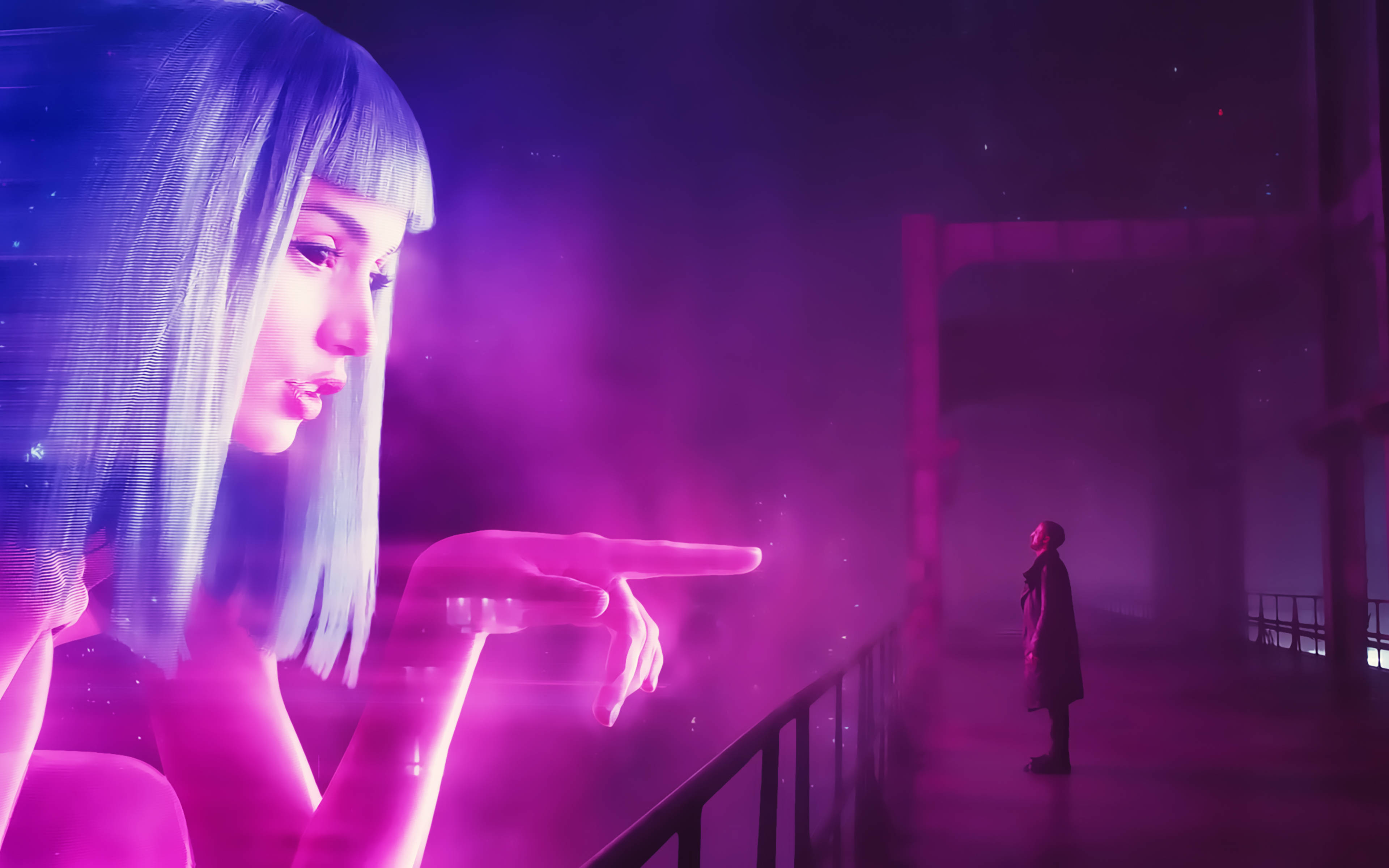 Digital na Kasamang si Joi mula sa Blade Runner 2049 4K Wallpaper