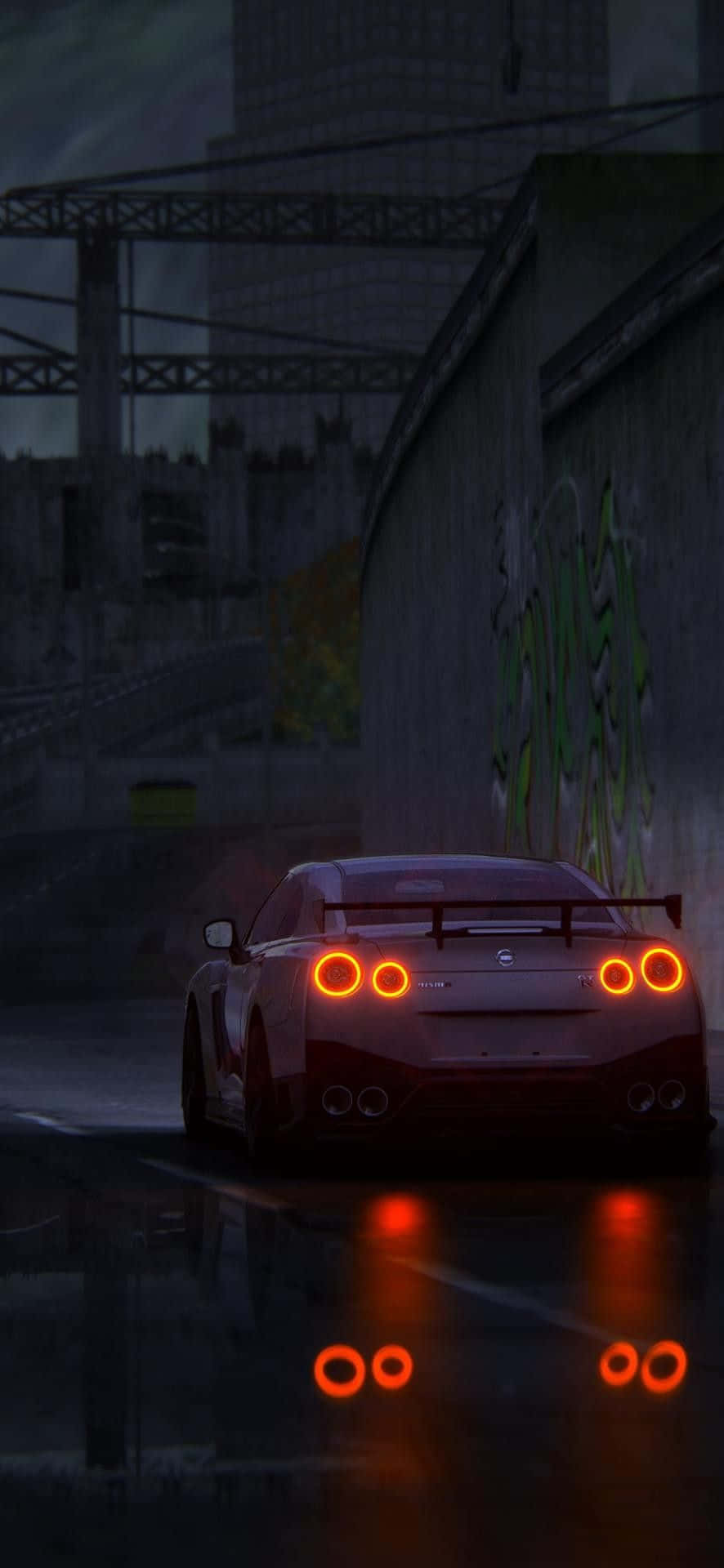 Digital Night Nissan R35 Gtr Picture Wallpaper
