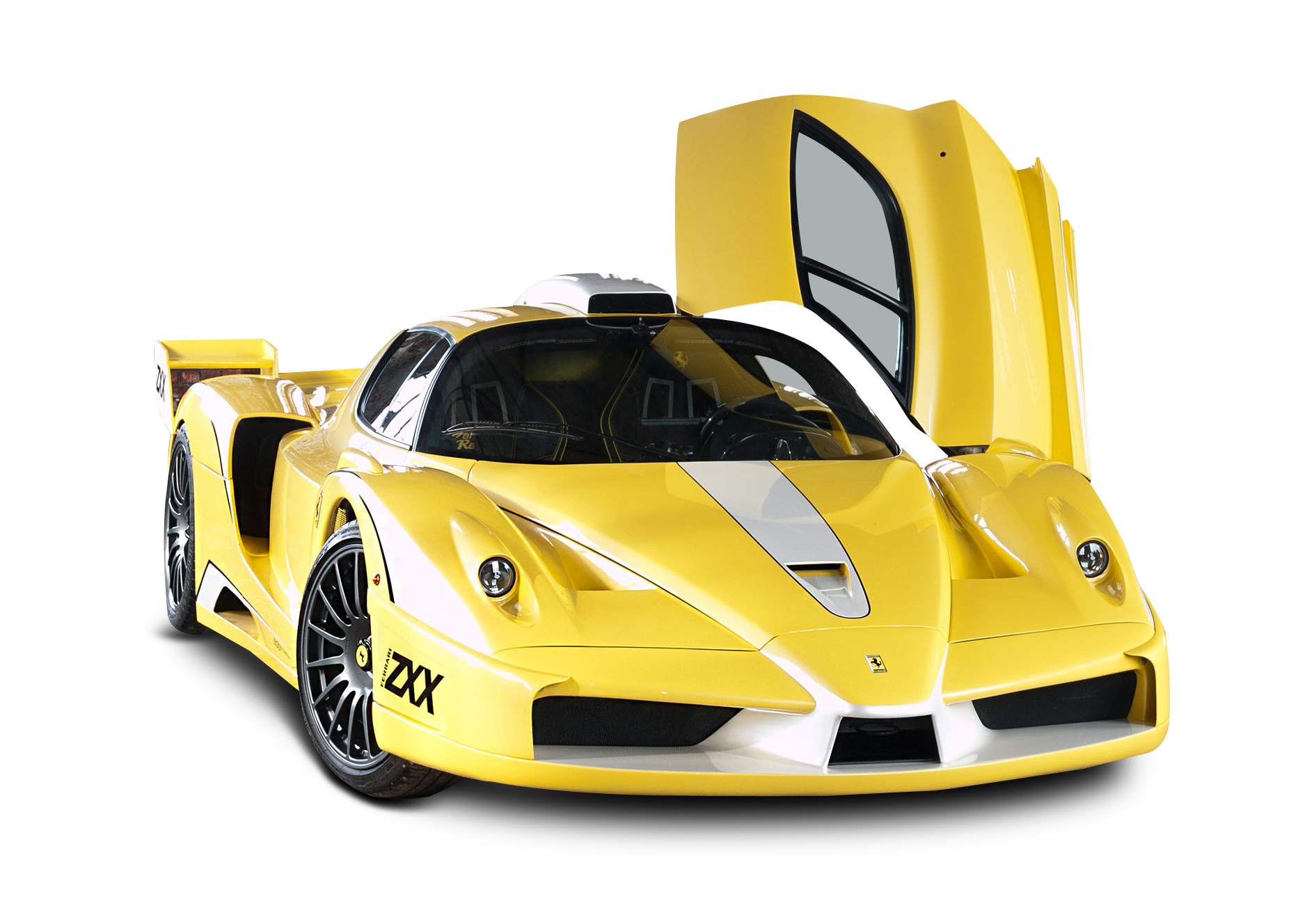 Dilaw na Sports Car na Bukas ang mga Pinto Wallpaper