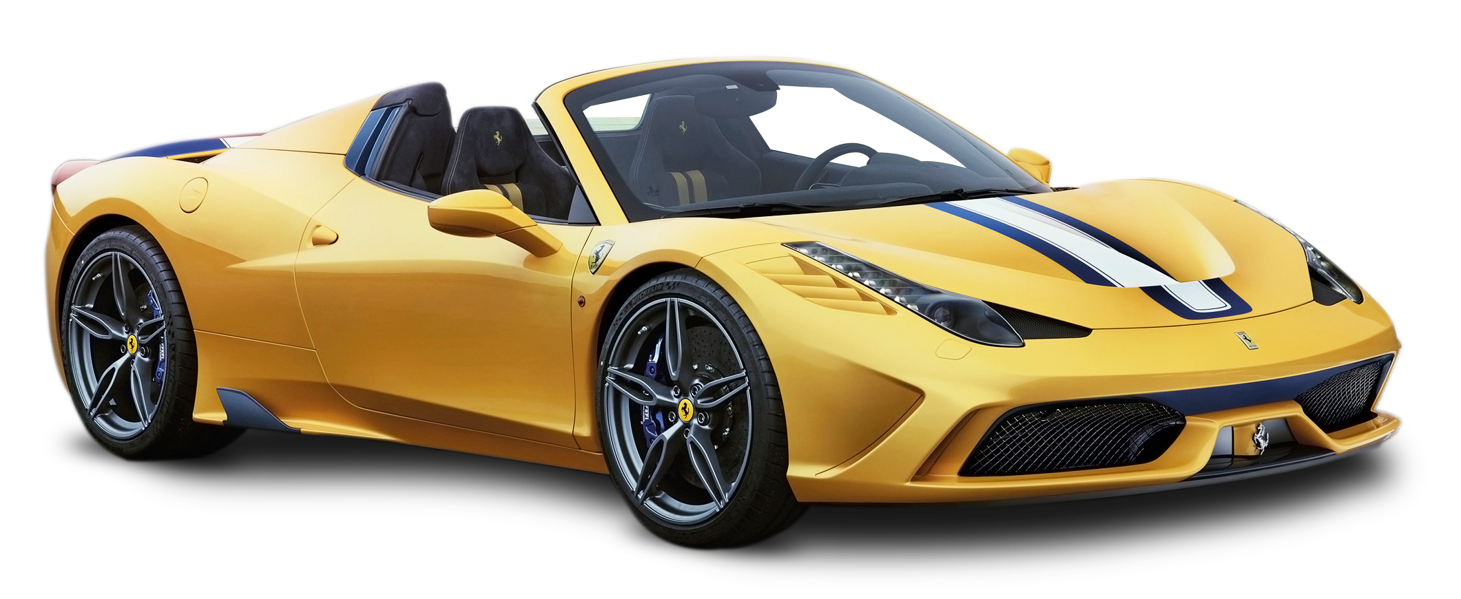 Dilaw na Sports Car na Convertible Wallpaper